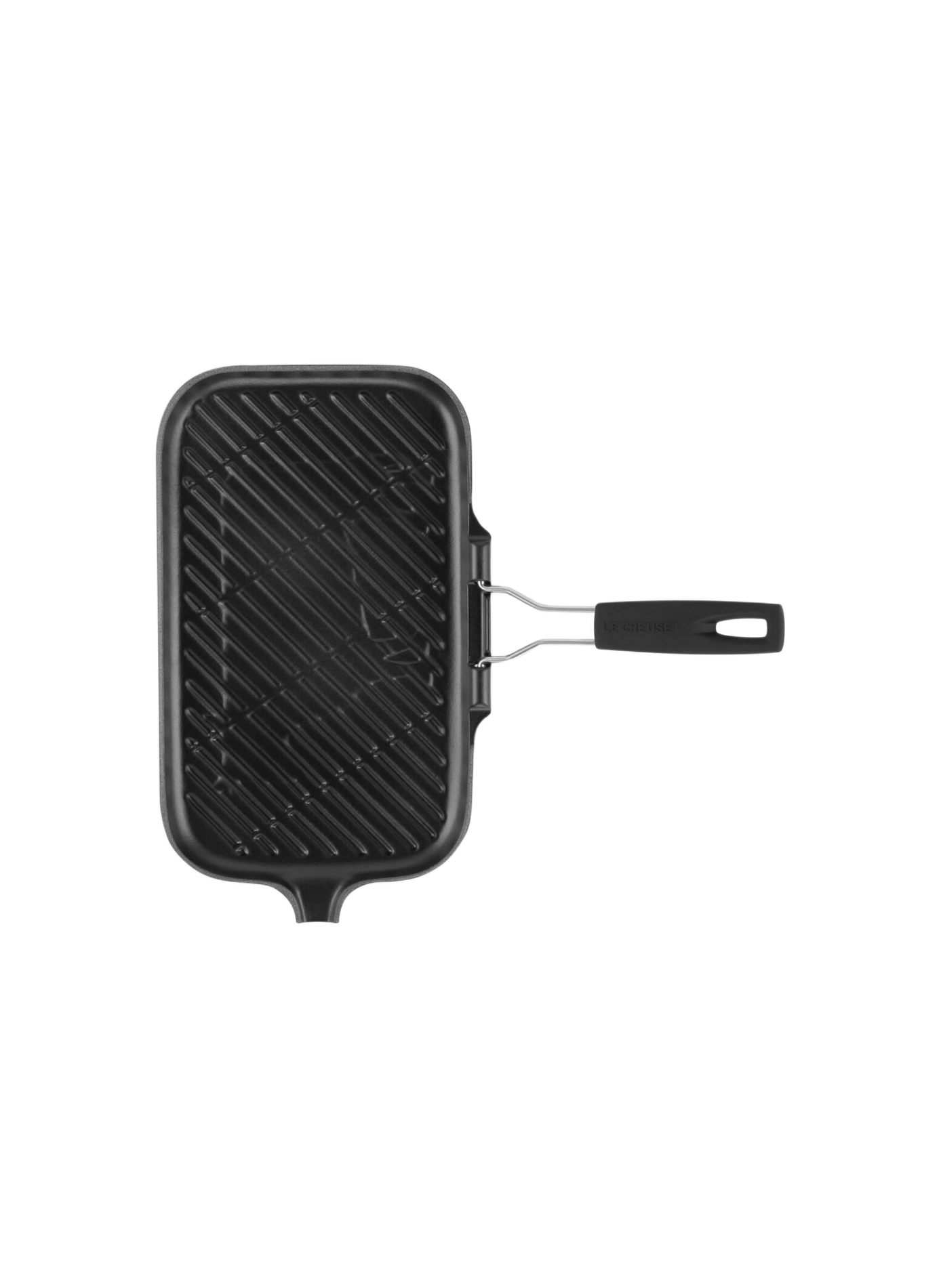Gril rectangulaire en fonte émaillée LE CREUSET Black
