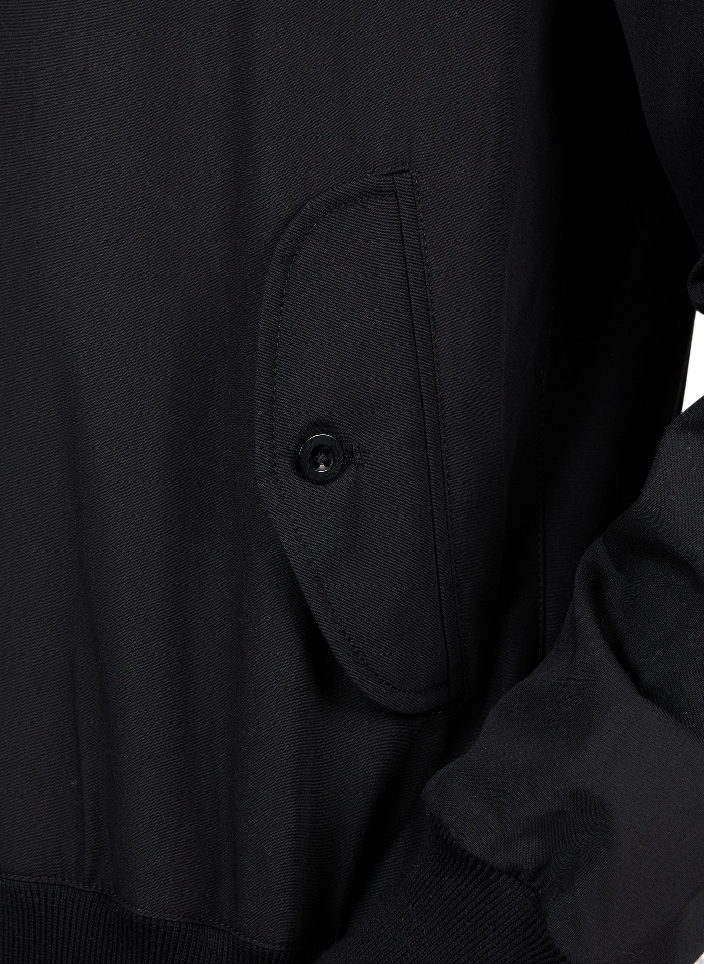 Straight cotton jacket FRED PERRY Black