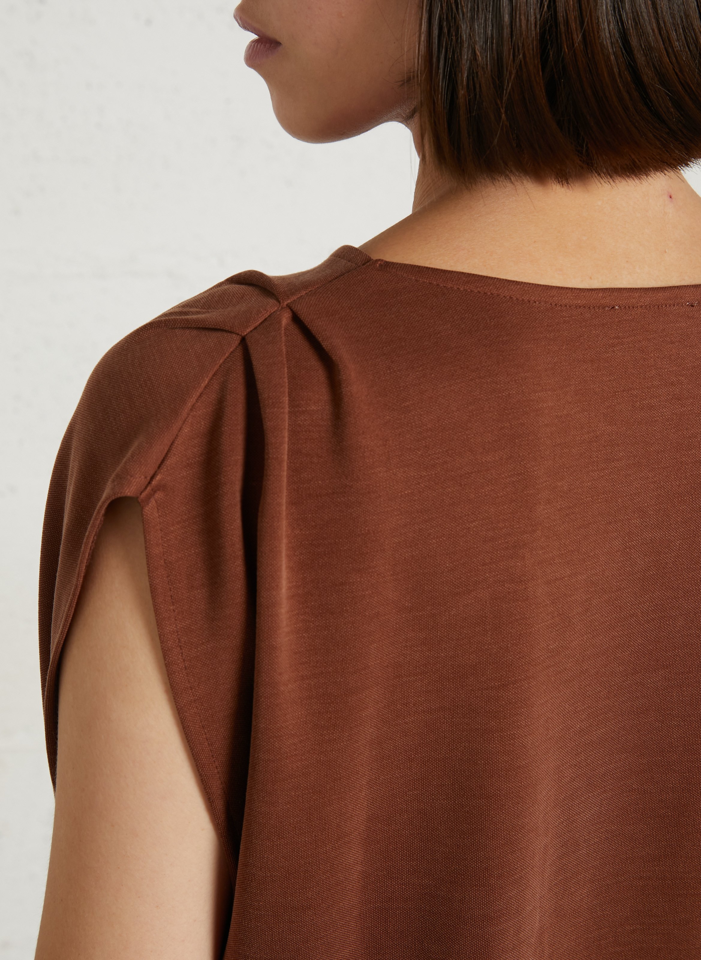 Tee-shirt col rond tiphaine MAISON 123 Beige