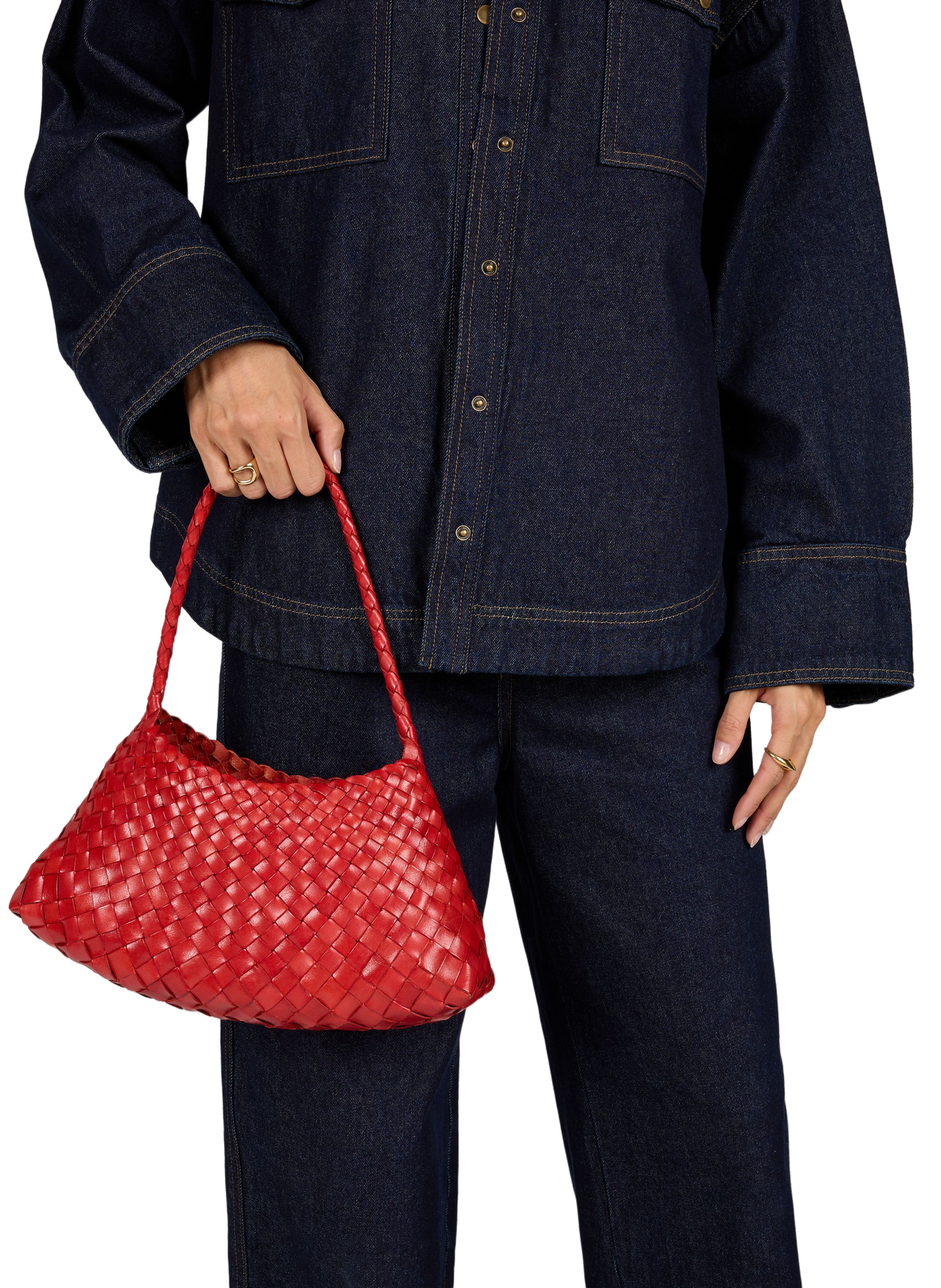 Rosanna leather handbag DRAGON DIFFUSION Red