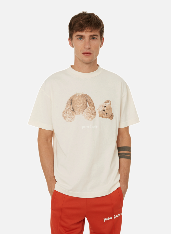 T-shirt PA BEAR en coton PALM ANGELS