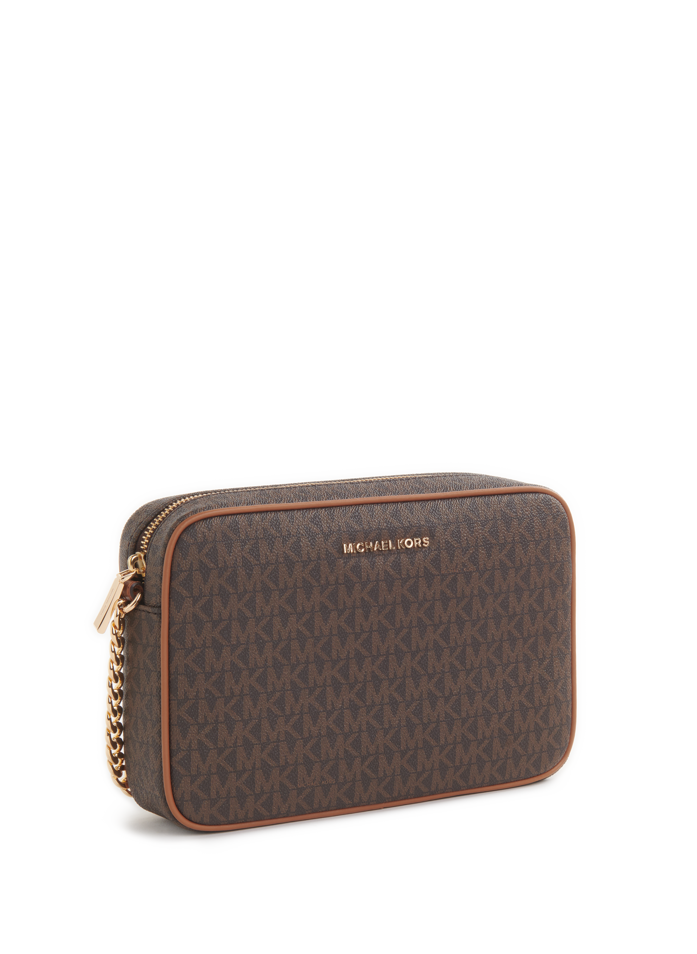 Grand sac à bandoulière Jet Set à logo MICHAEL KORS Marron