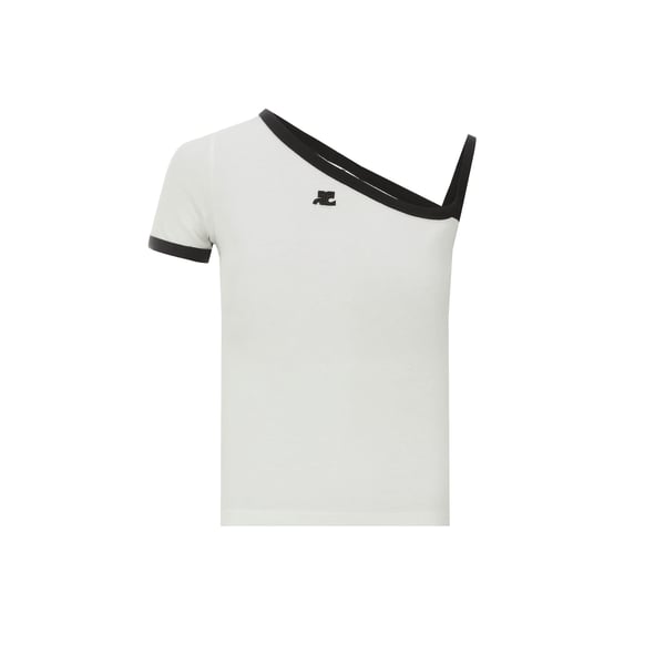 Top asymétrique en coton