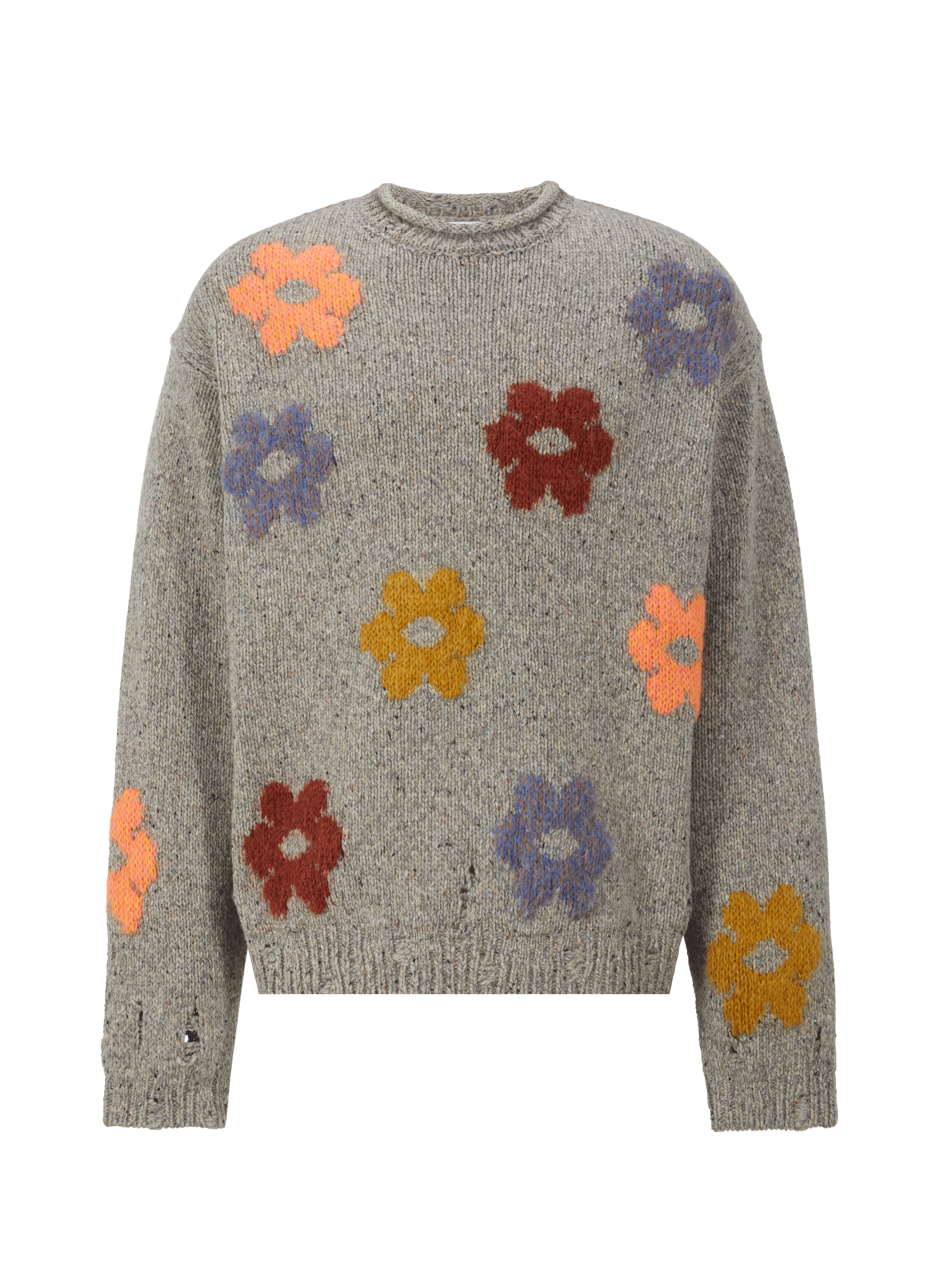 Pull à motif en laine mélangé