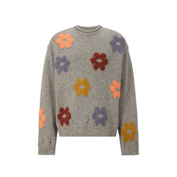 Pull à motif en laine mélangé