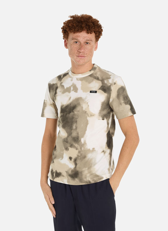 CALVIN KLEIN T-shirt à imprimé en coton  Multicolore