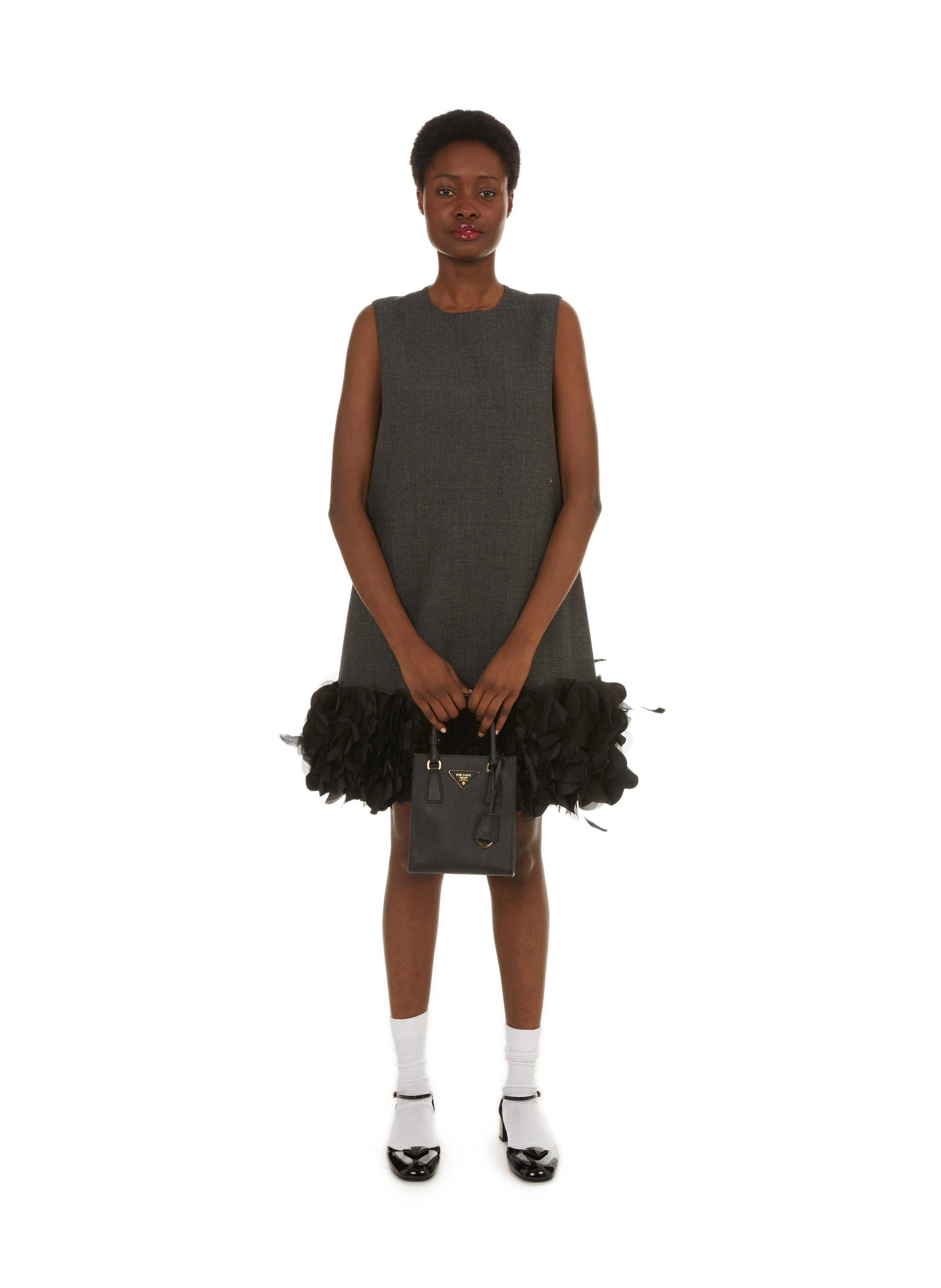 Leather handbag PRADA Black