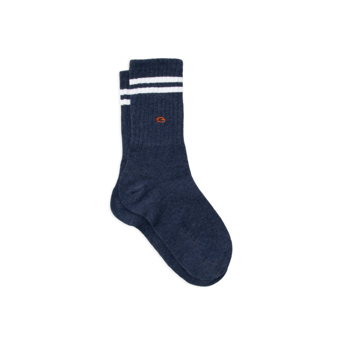 Chaussettes en coton peigné retro  Bleu