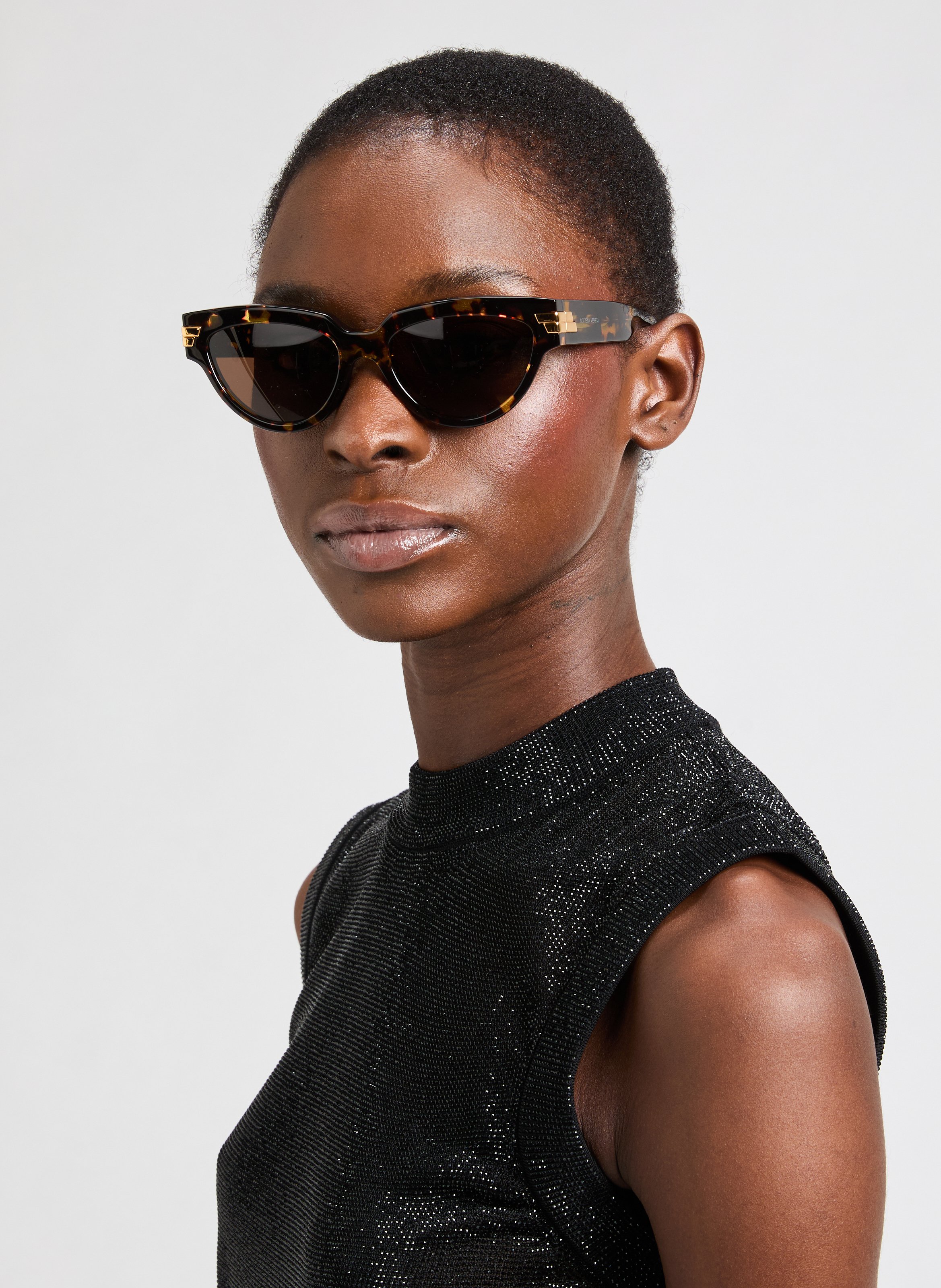 Lunettes de soleil BV1035S BOTTEGA VENETA Marron