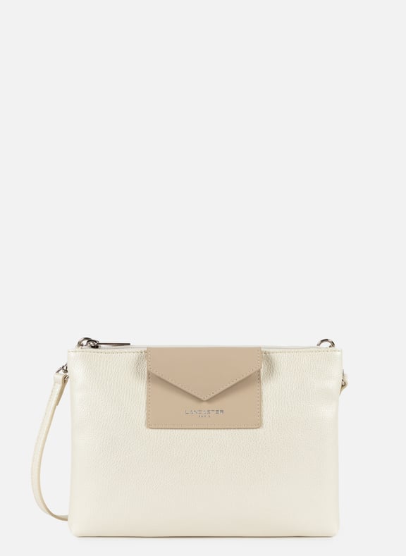 Double pochette - maya Blanc by LANCASTER LANCASTER Double pochette - maya Blanc
