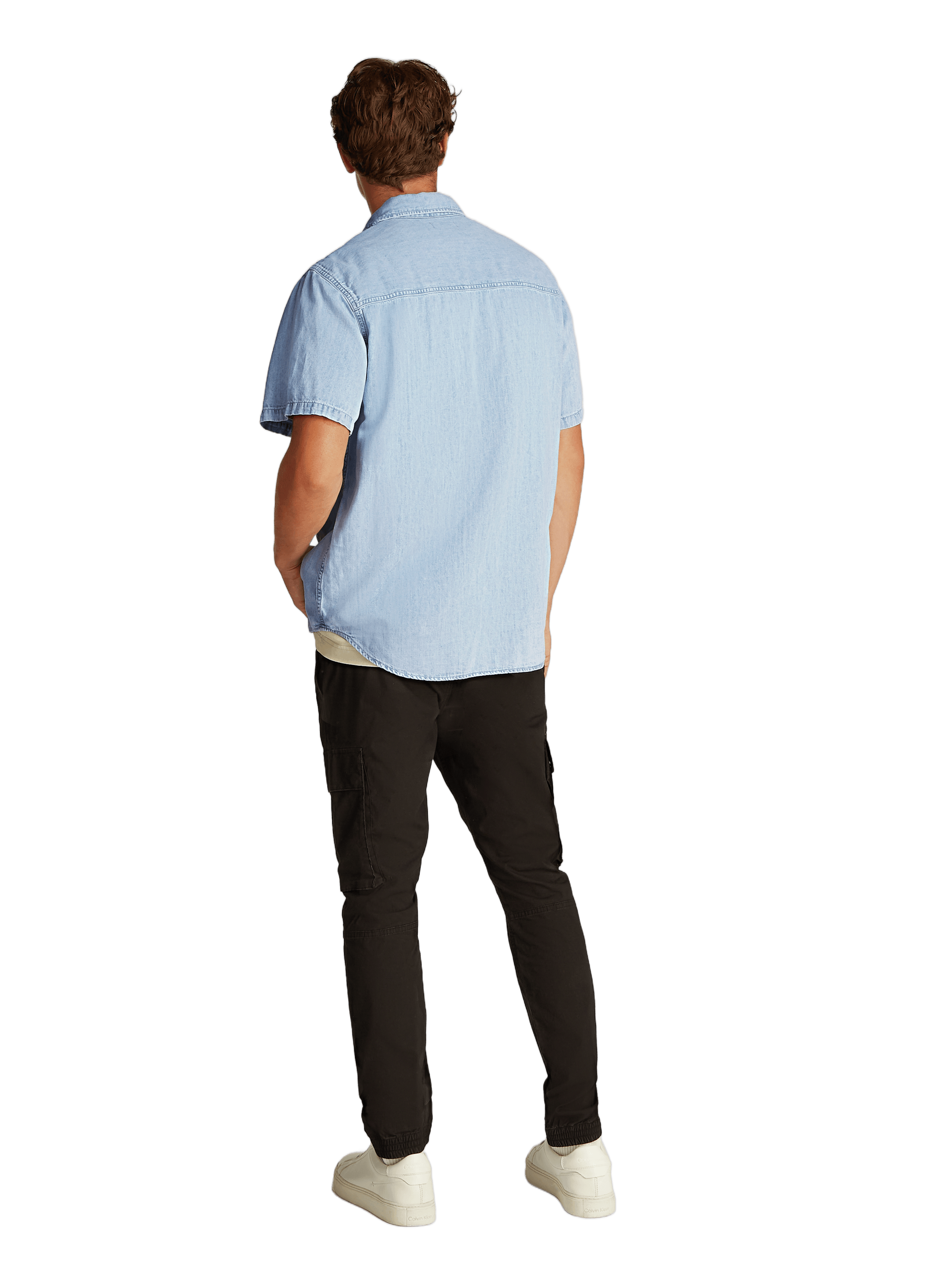 Cotton and linen shirt CALVIN KLEIN White