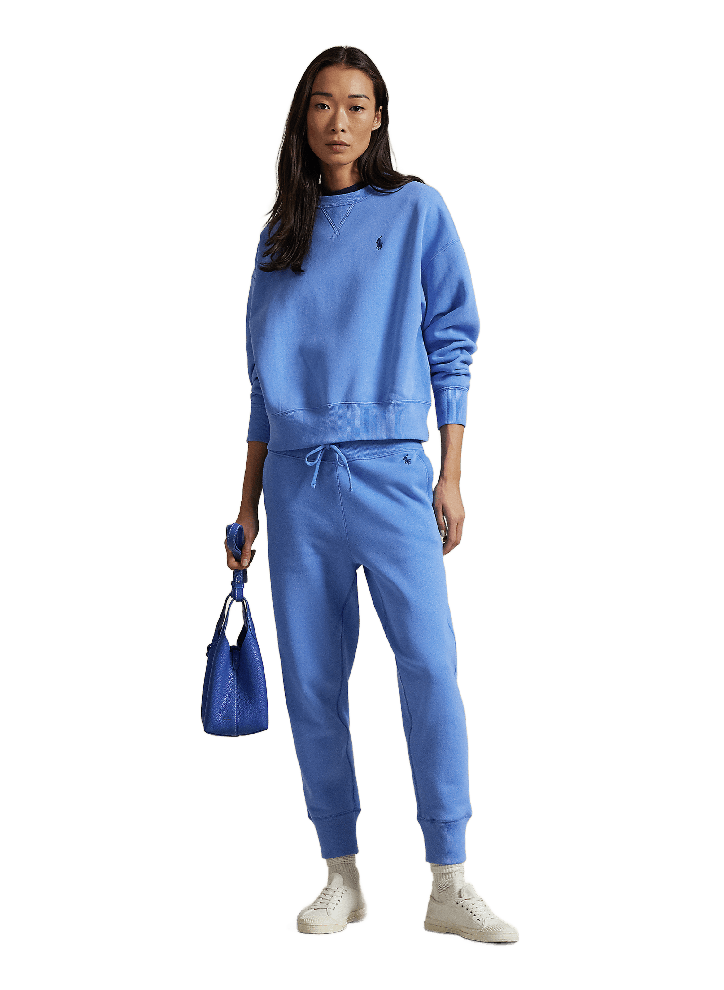 Sweatshirt en coton mélangé POLO RALPH LAUREN Bleu