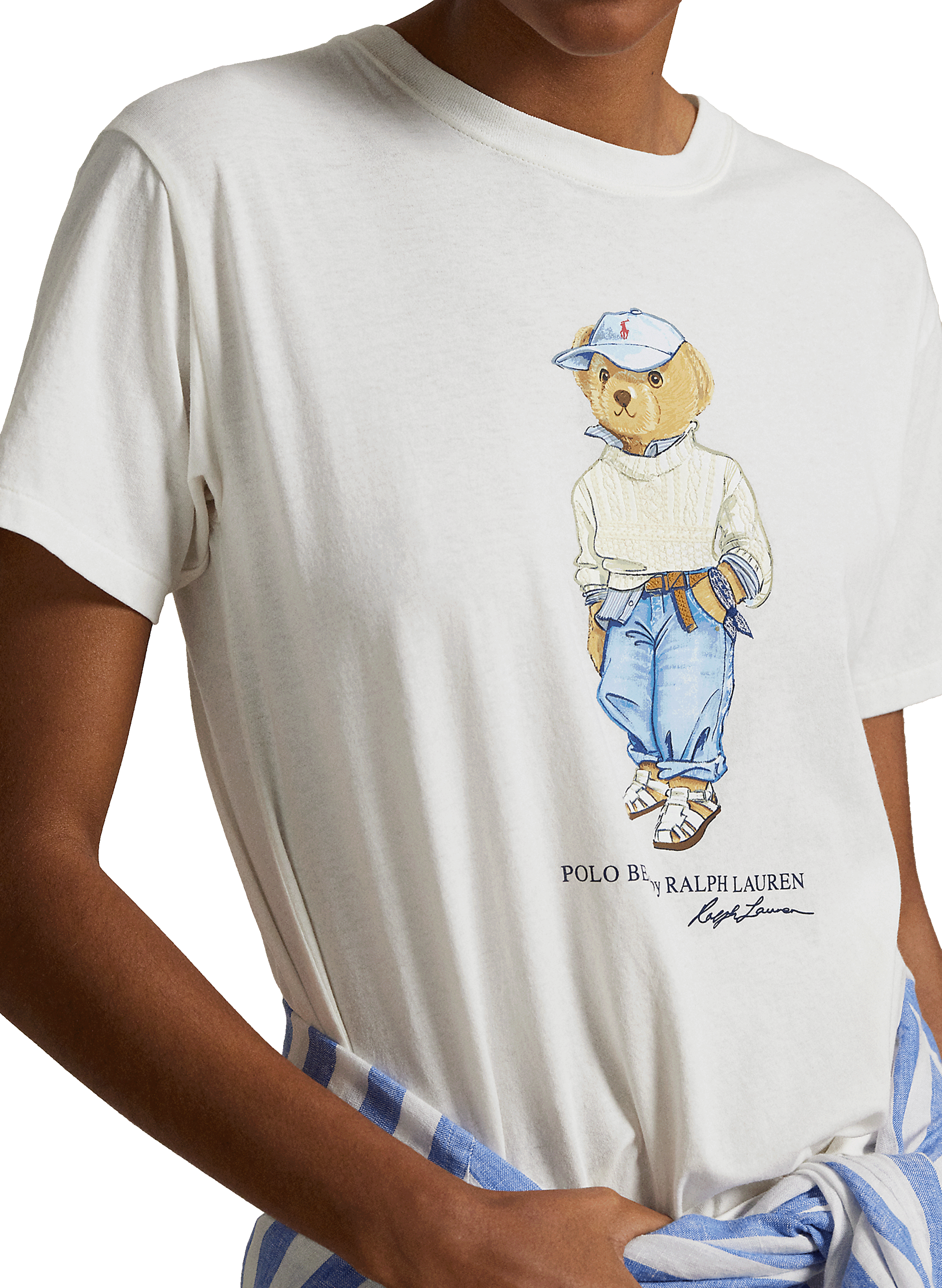 T-shirt imprimé en coton POLO RALPH LAUREN Blanc