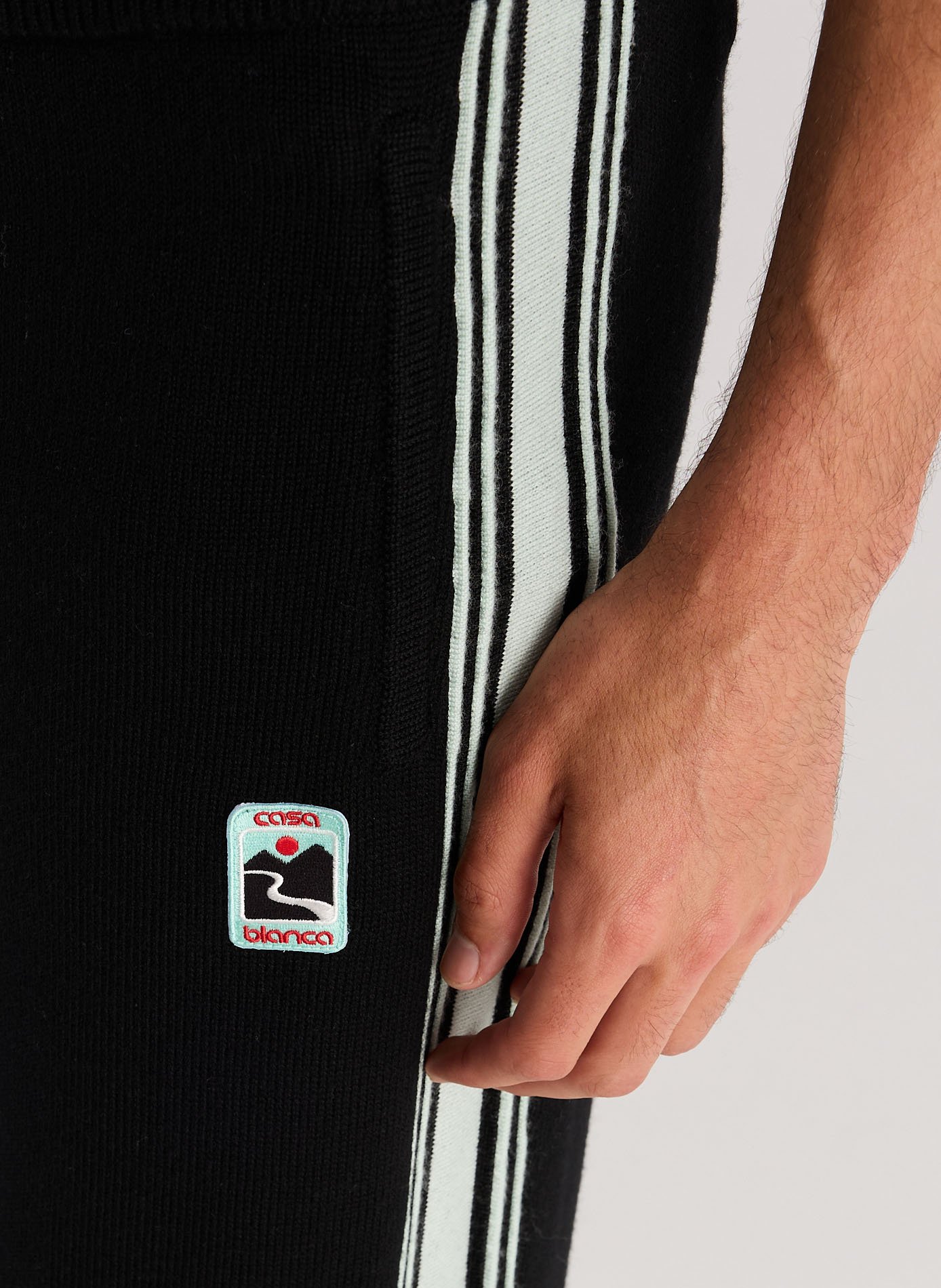 Flowy merino wool trousers CASABLANCA PARIS Black