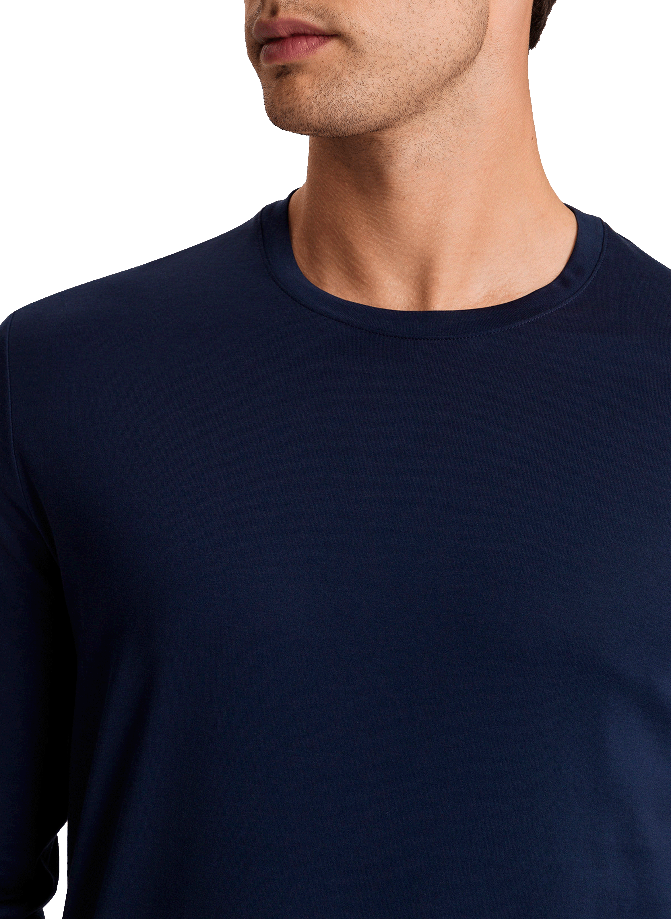 Cotton pyjama top HANRO Blue