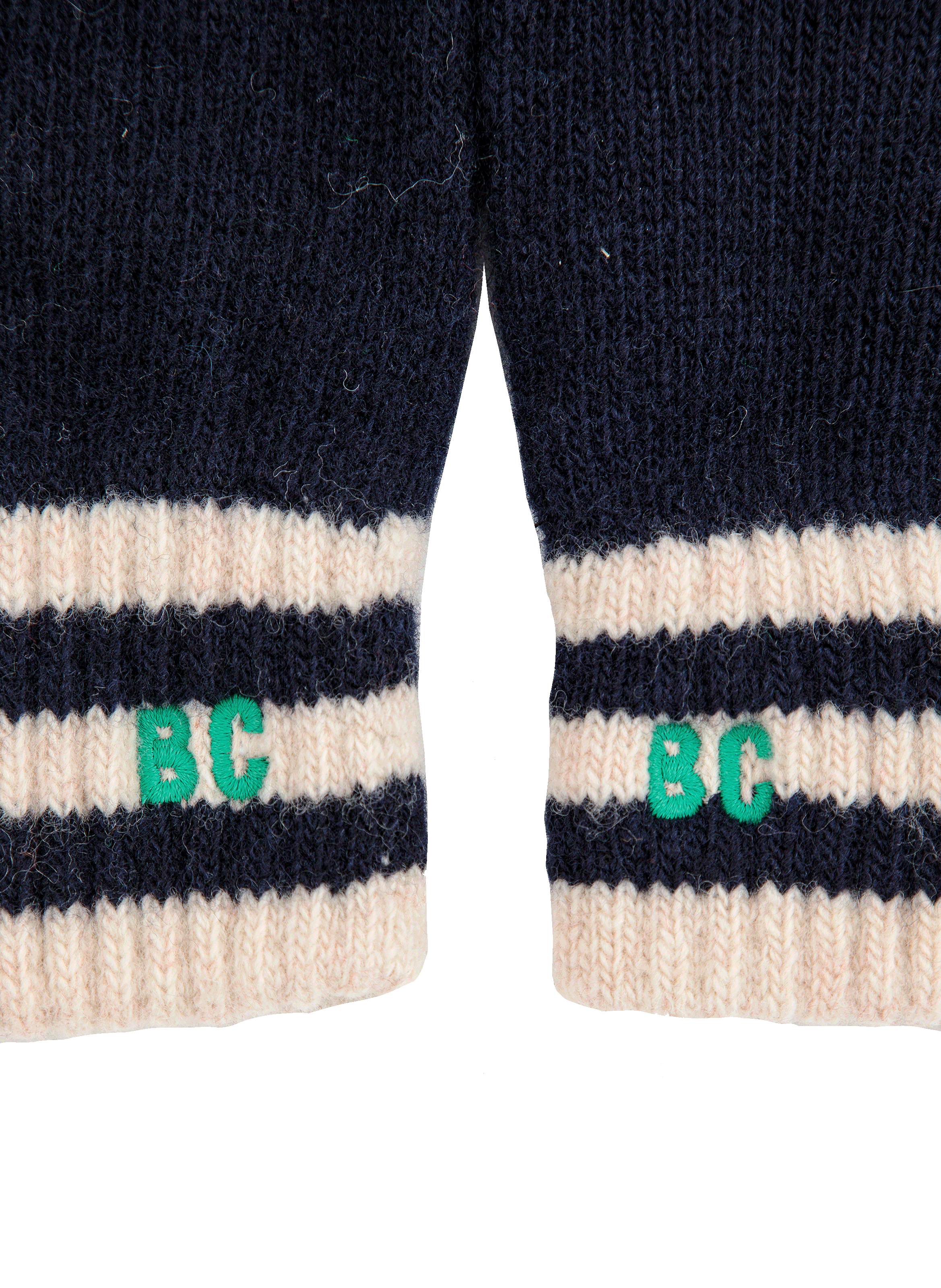 Gants brodés en laine BOBO CHOSES Bleu