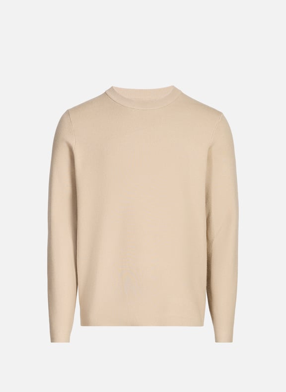 Pull droit col rond Beige by SAMSOE SAMSOE SAMSOE SAMSOE Pull droit col rond Beige