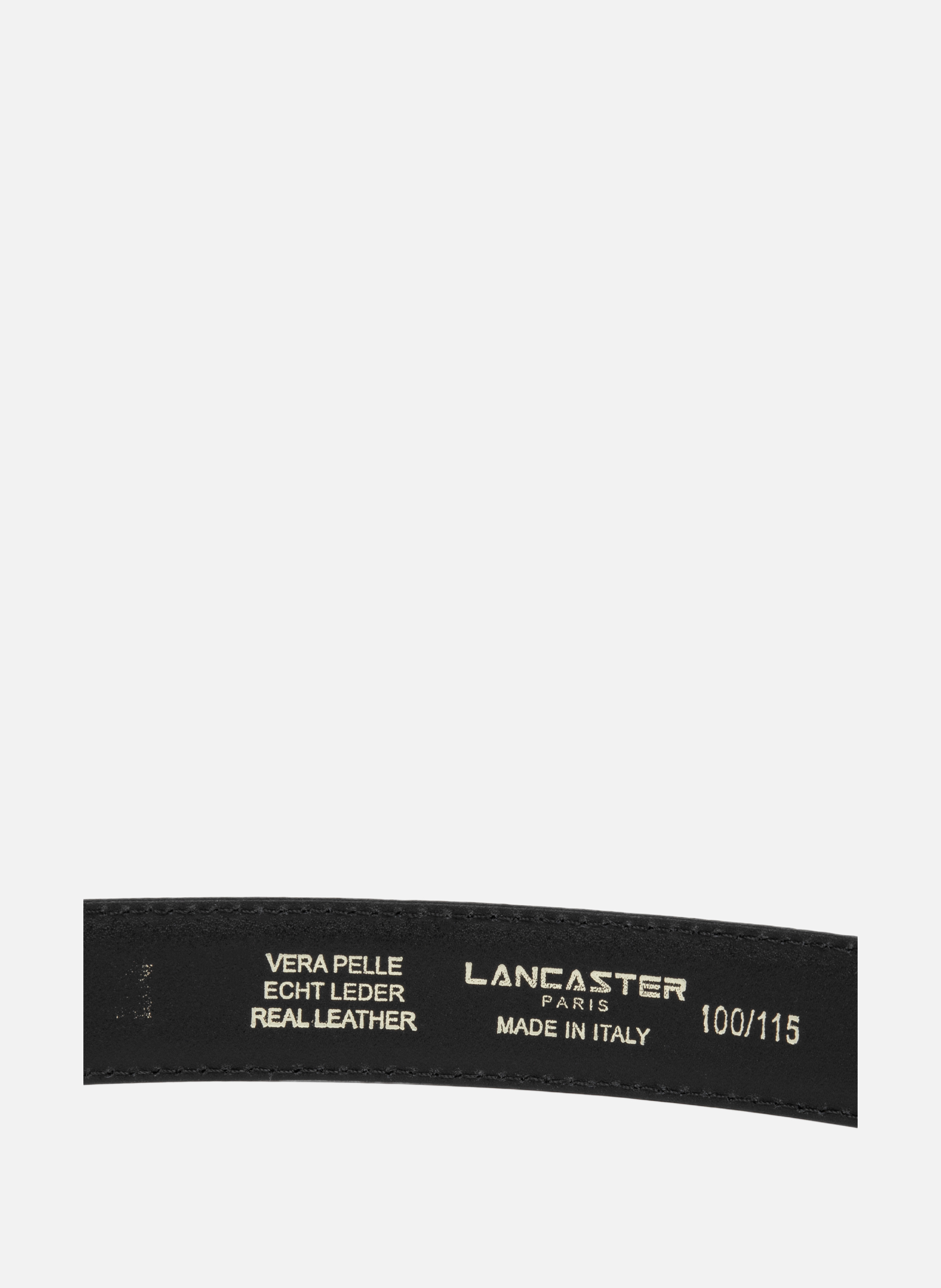 Belt - Ceinture Cuir Croco Femme LANCASTER Black