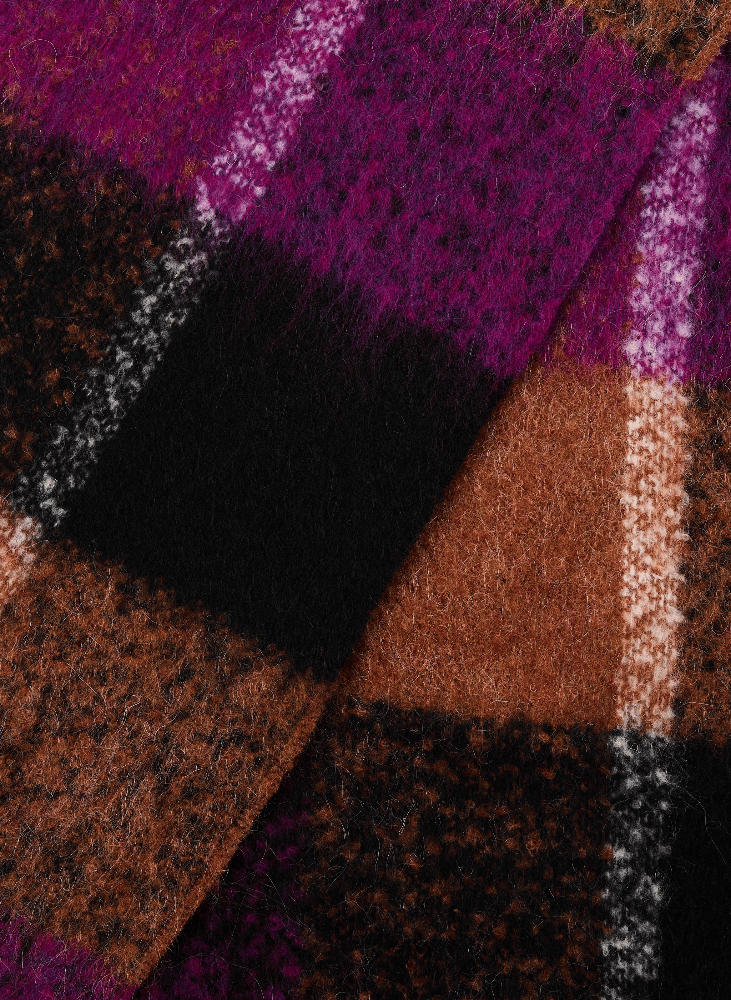 Maika Checkered Scarf AU PRINTEMPS PARIS Purple