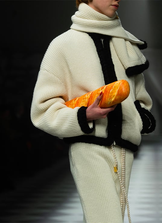 sac baguette trompe oeil mode