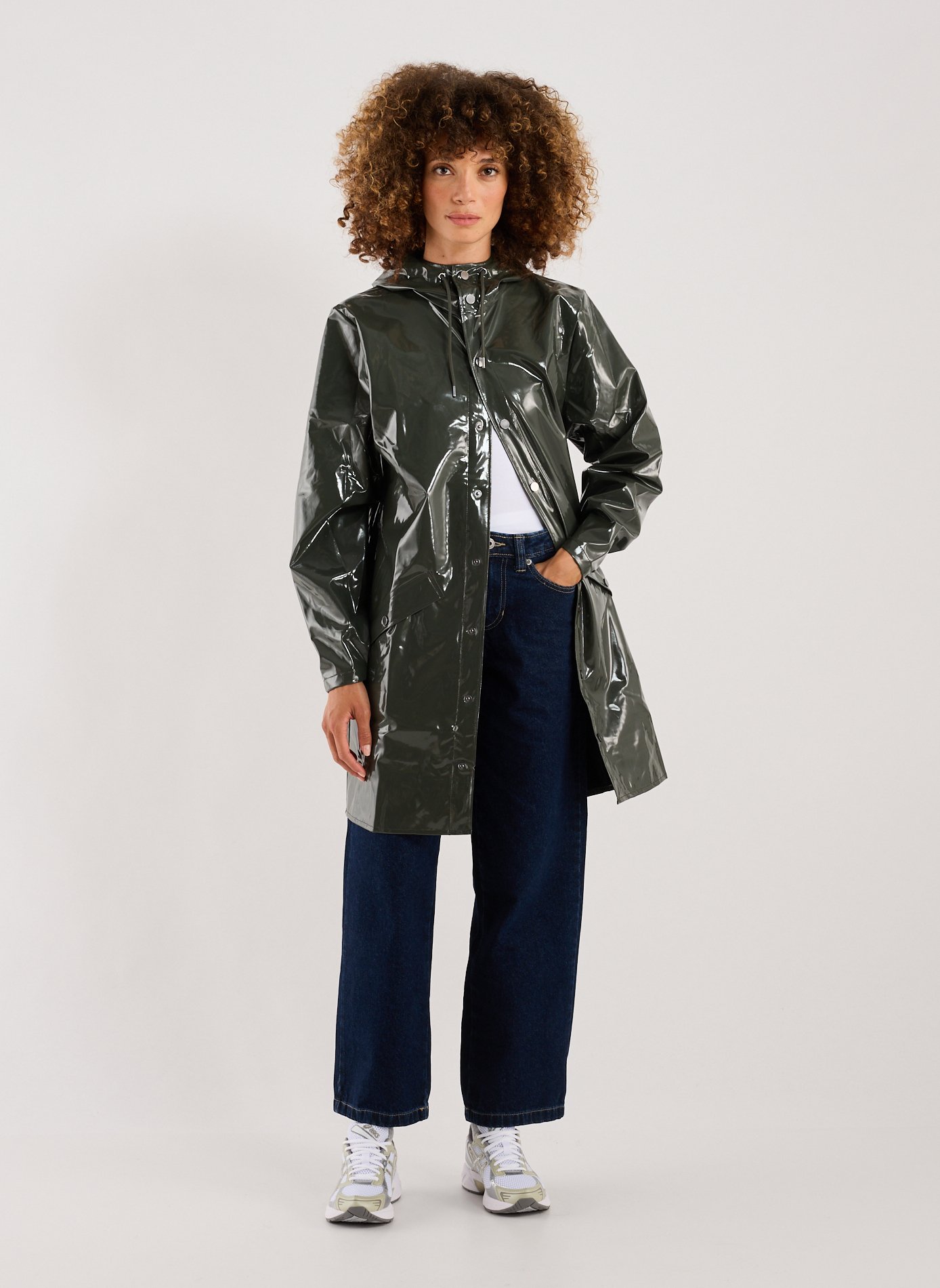 Parka longue W3 RAINS Gris