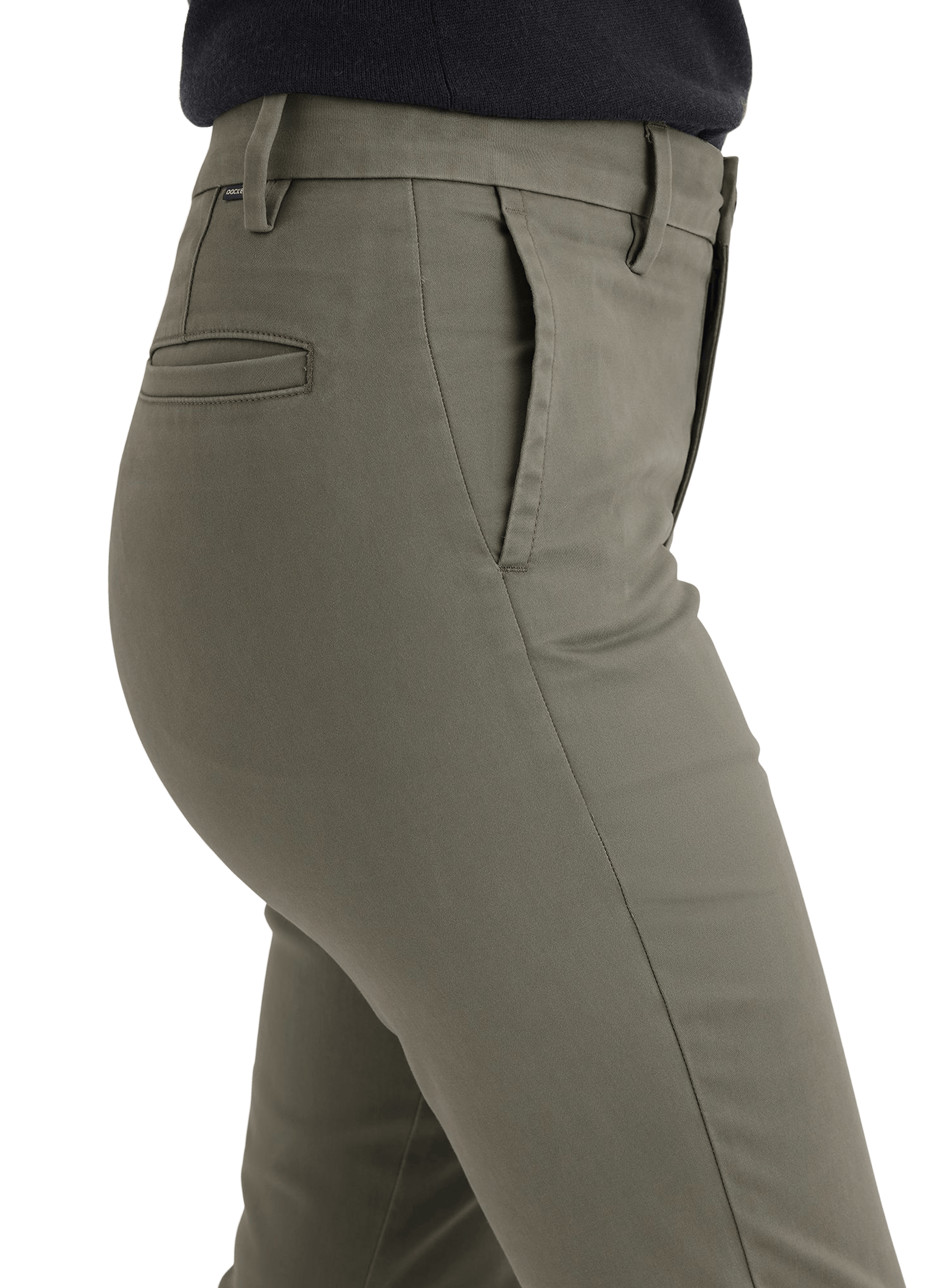 Pantalon slim en coton mélangé DOCKERS Kaki