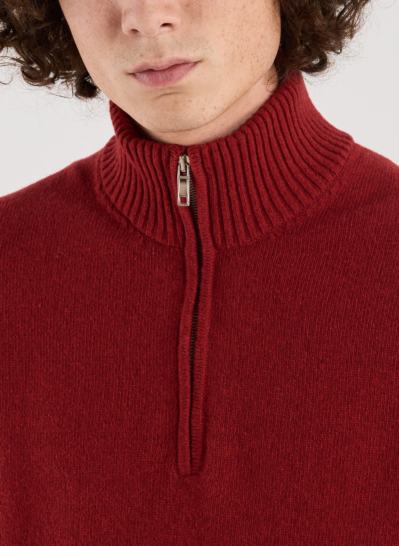 Knit Gefil Sweater AU PRINTEMPS PARIS Red