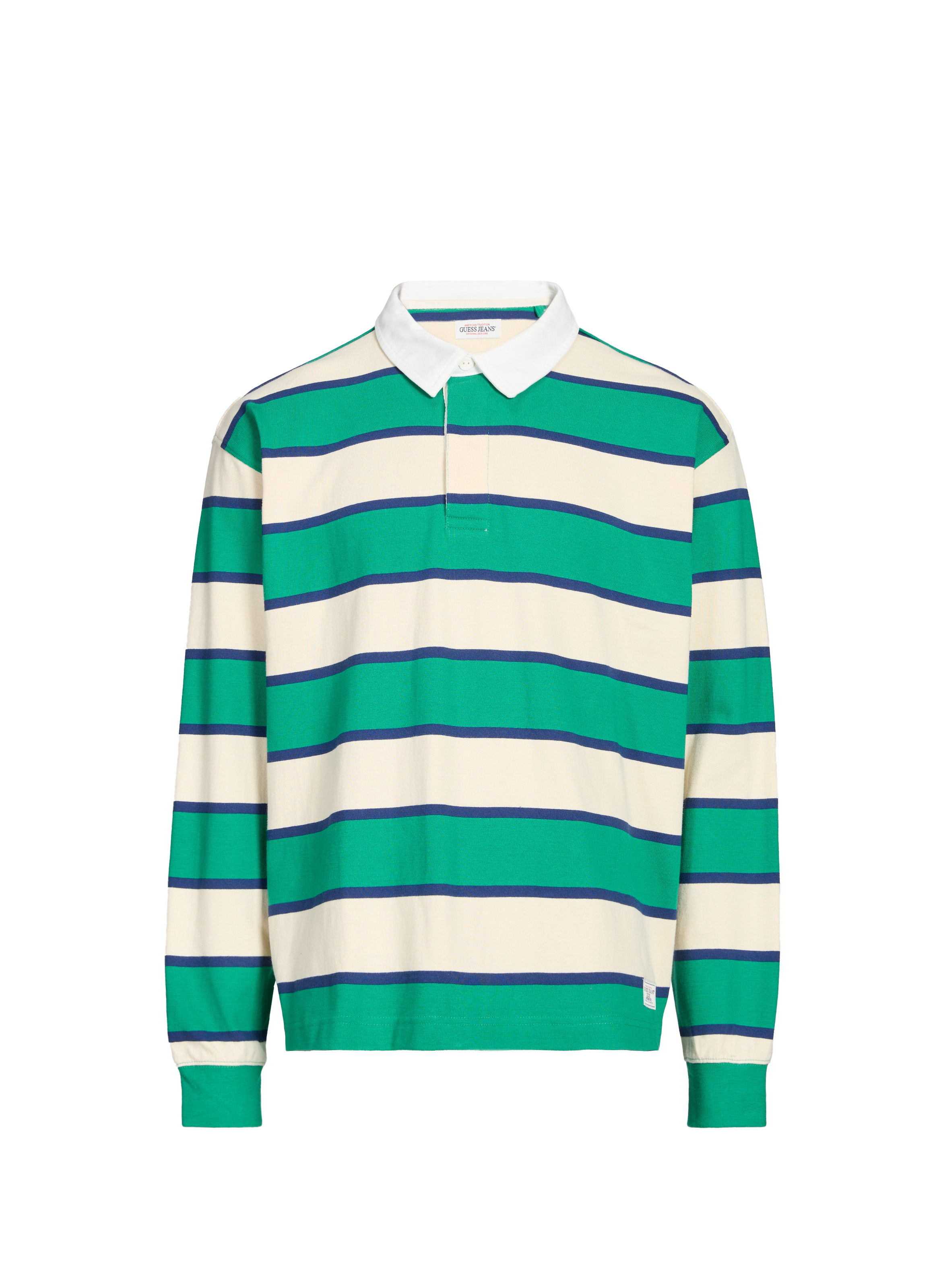 Long sleeve polo shirt GUESS Green