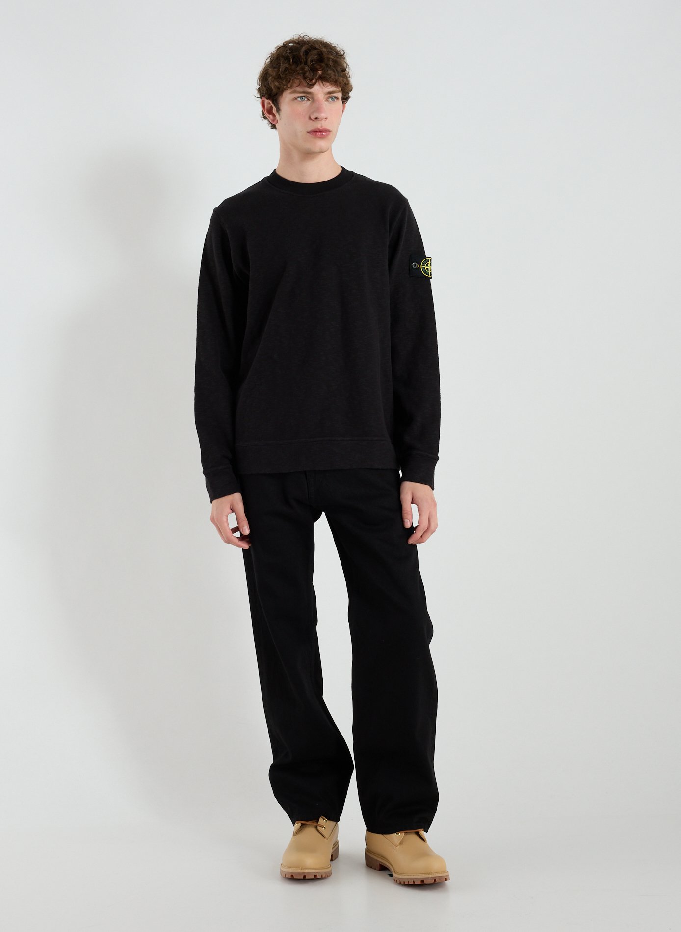 Cotton sweatshirt STONE ISLAND Black
