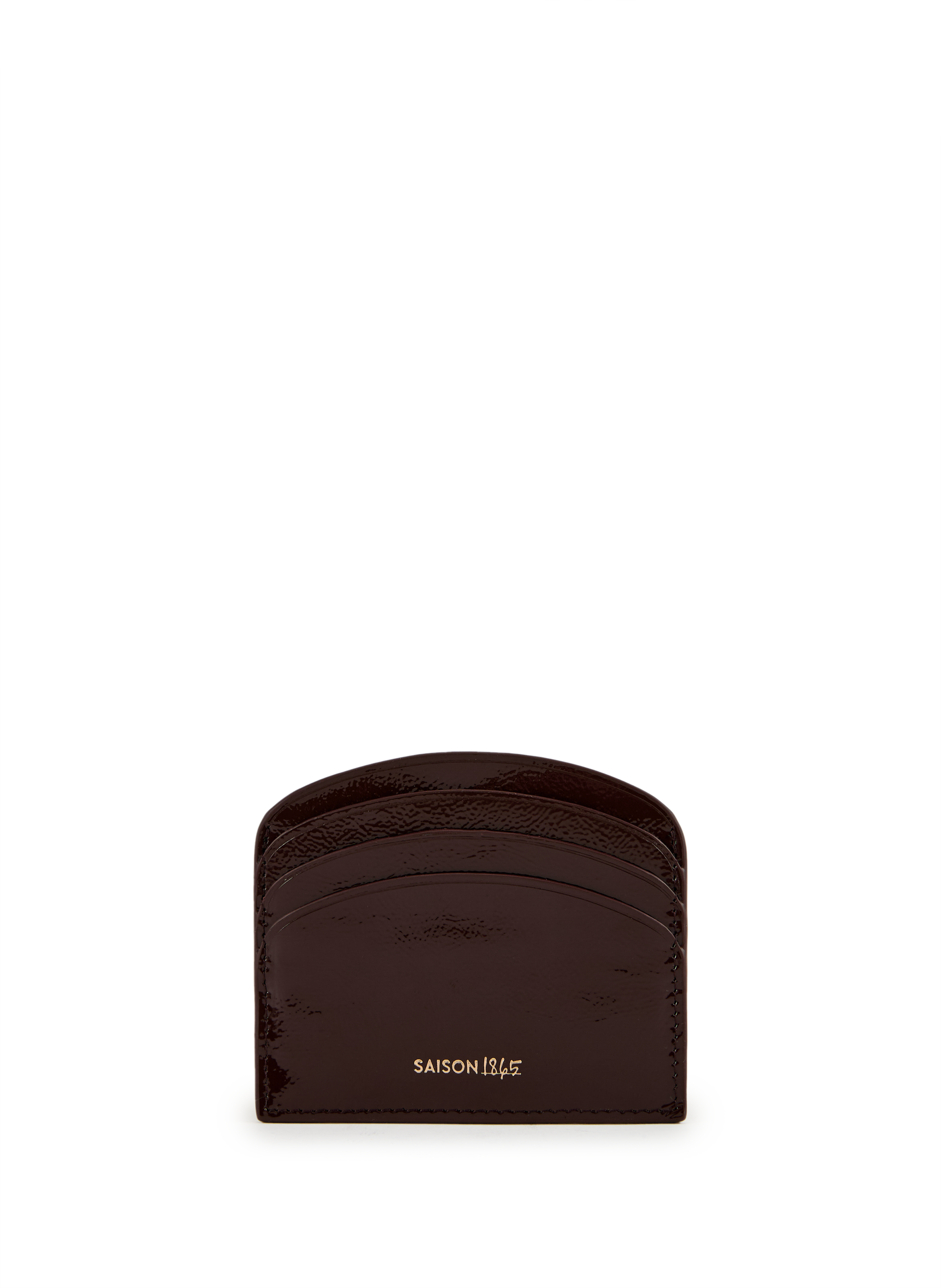 SAISON 1865  Leather card holder Brown
