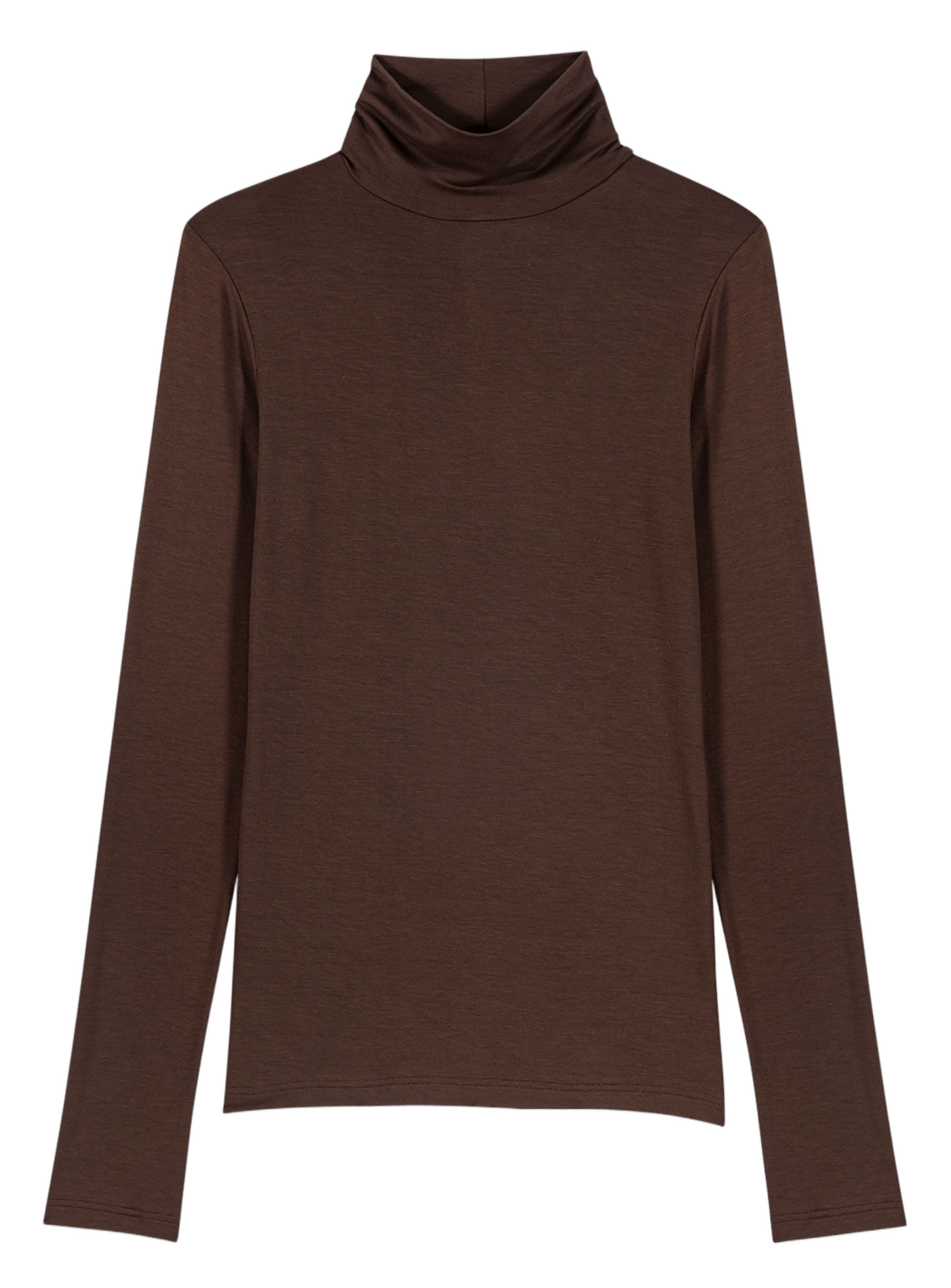 Pull col roulé MAJE Marron