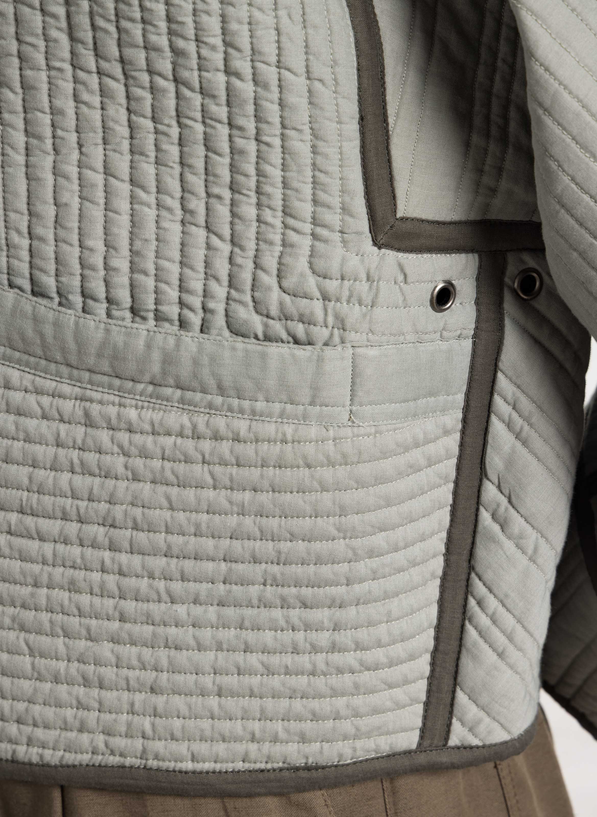 Veste oversize en coton patchouli SOEUR Vert