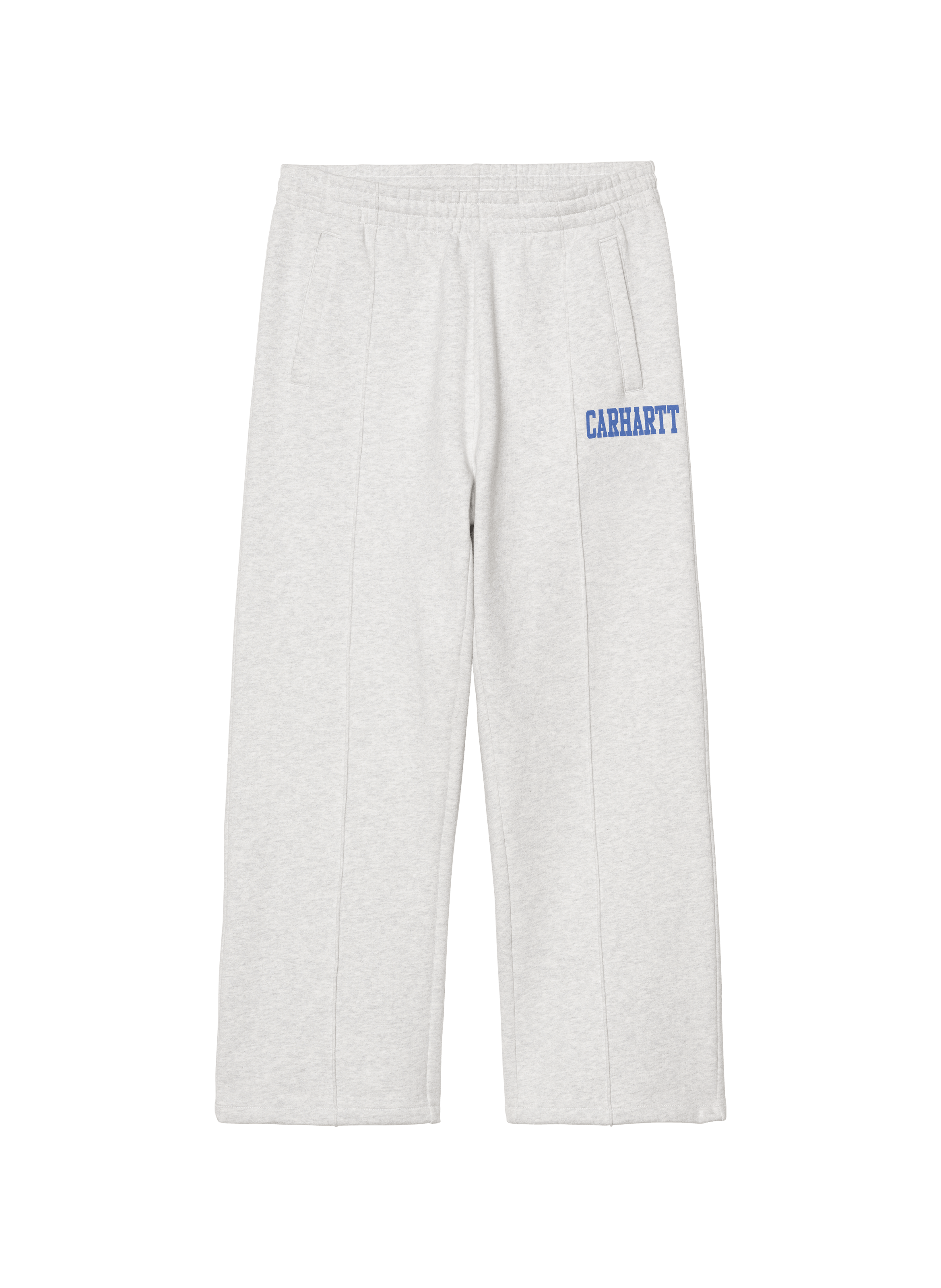 Jogging droit à logo en coton CARHARTT WIP Gris
