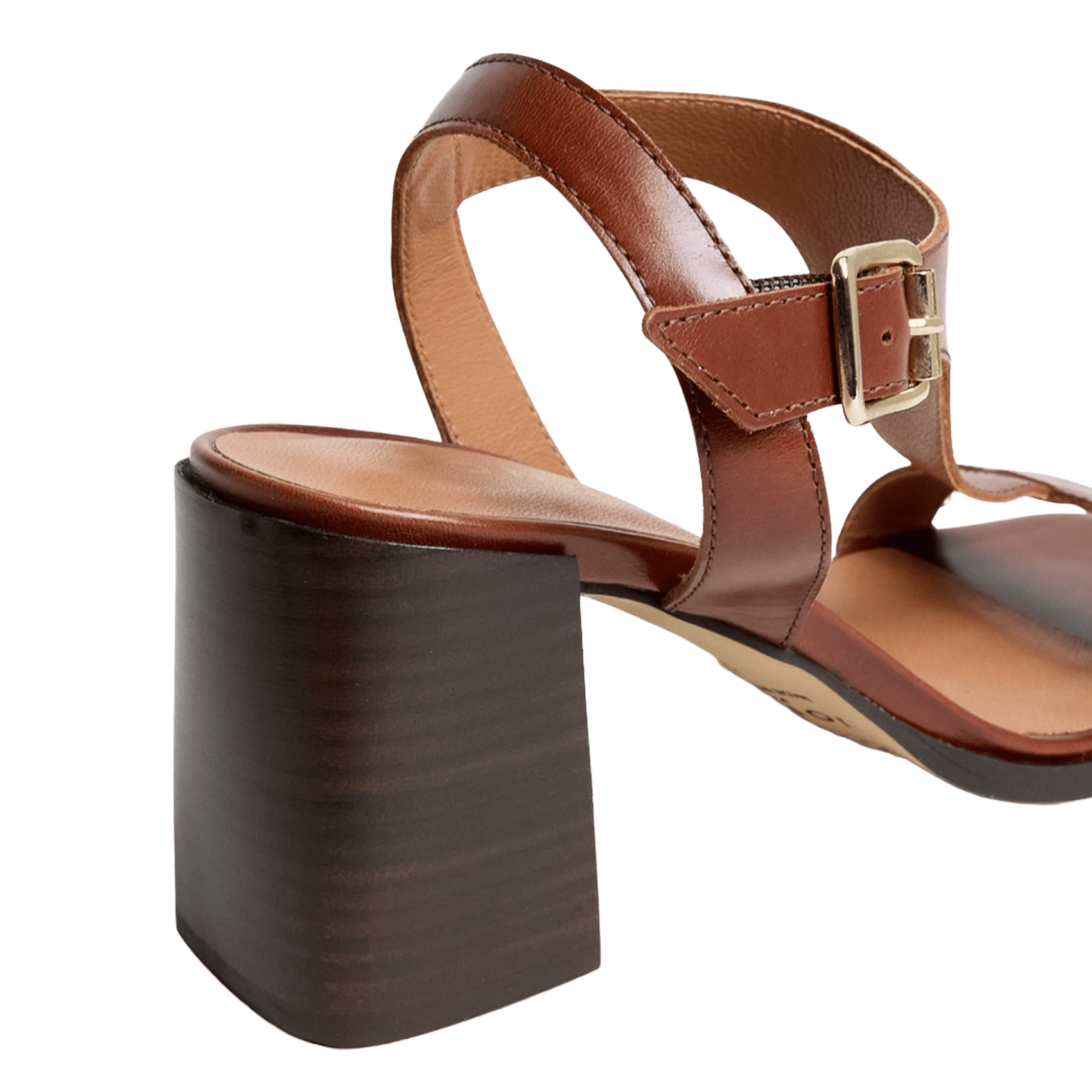 Sandales à talons en cuir vodka JONAK Marron