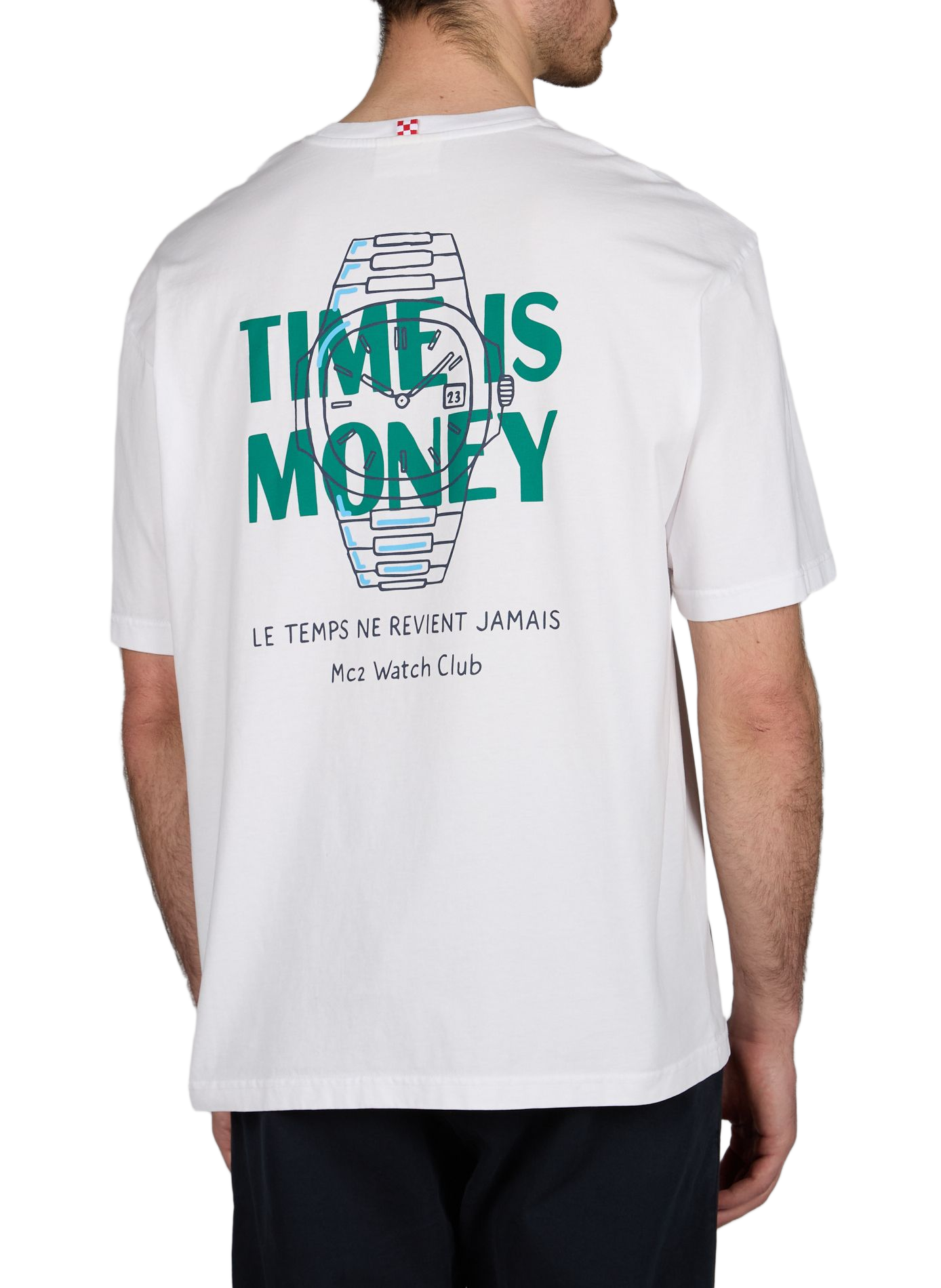 T-shirt ample sérigraphié en coton MC2 SAINT BARTH Blanc