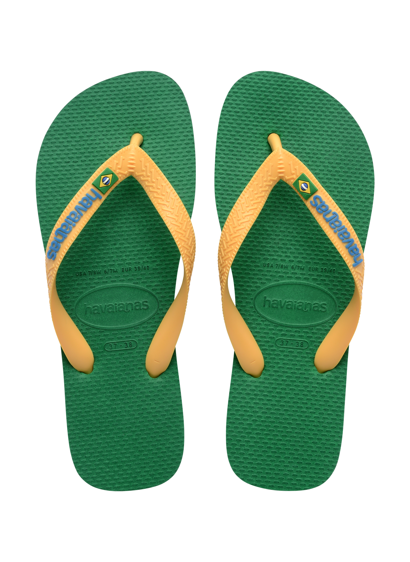 Tongs bicolores HAVAIANAS Vert