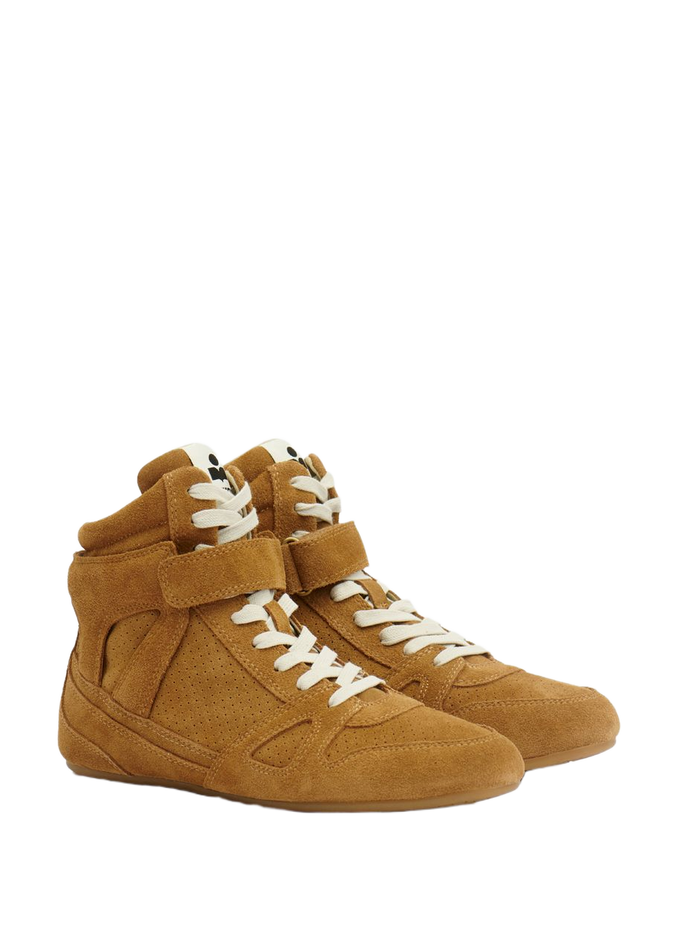 Senny High suede leather sneakers ISABEL MARANT Brown