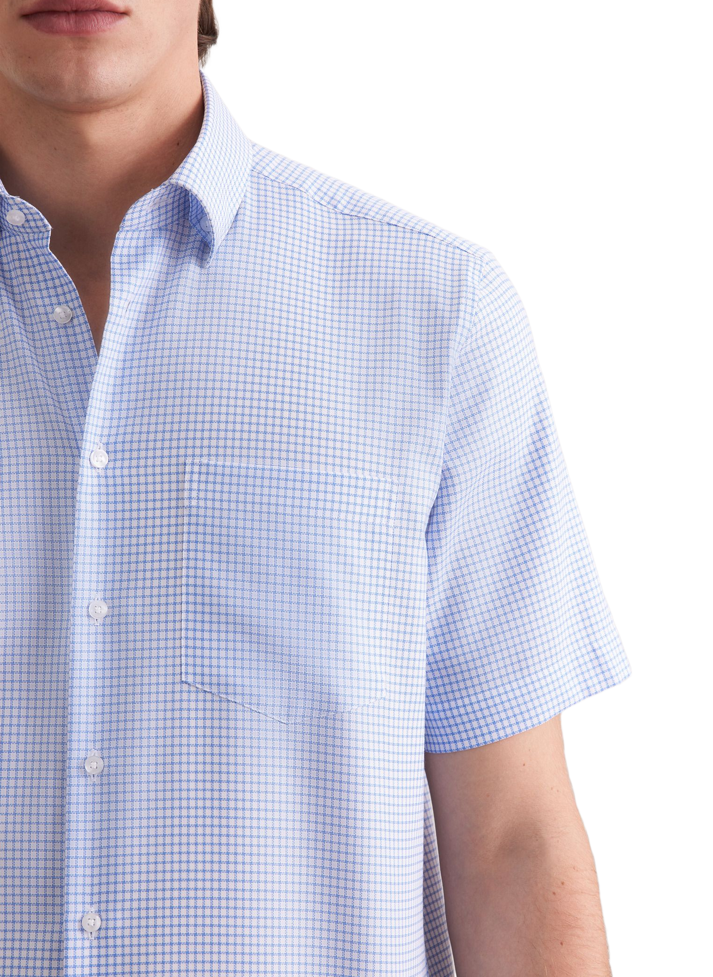 Chemise à carreaux en lin SEIDENSTICKER Bleu