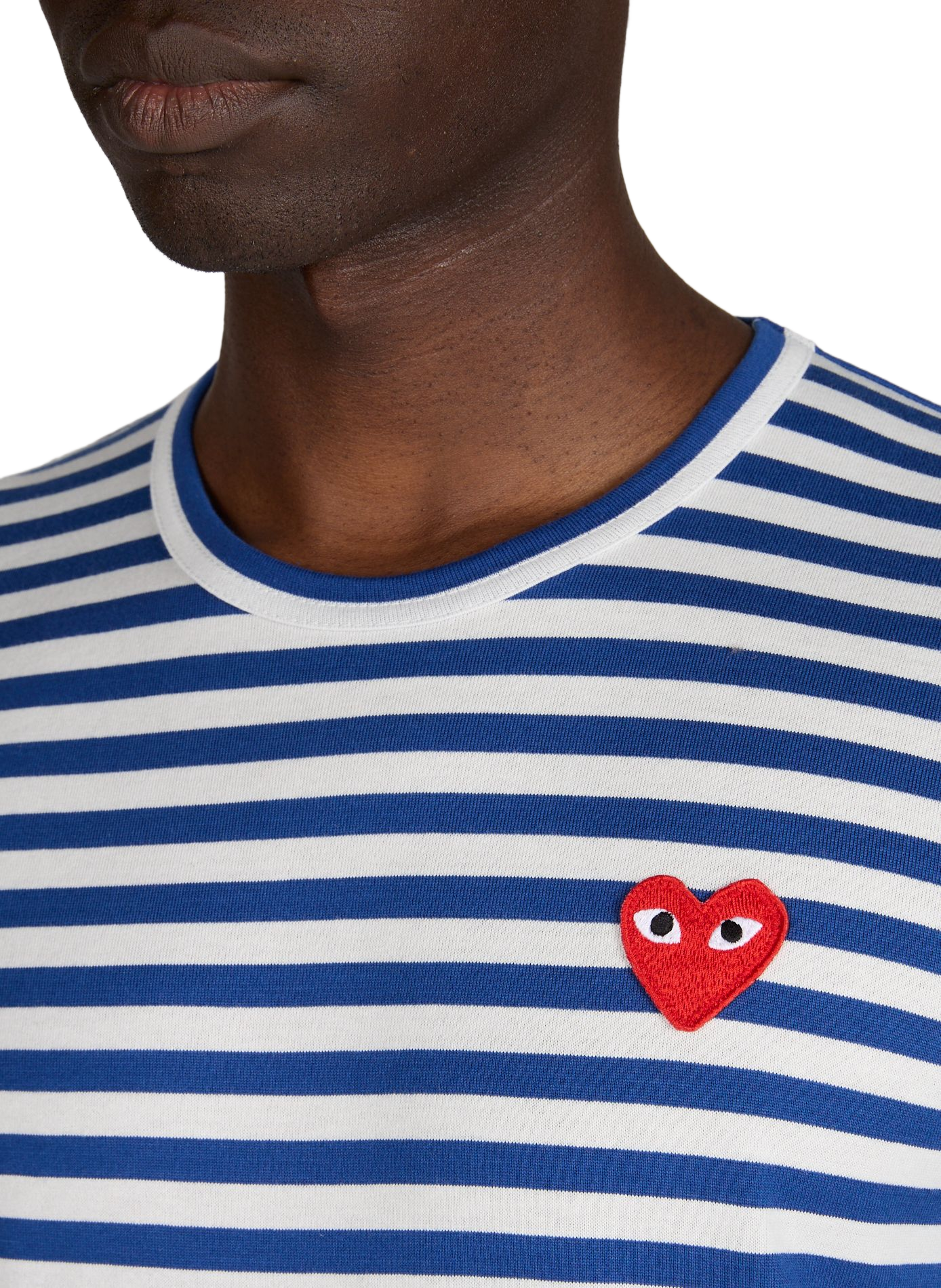 T-shirt à rayures en coton COMME DES GARCONS PLAY Multicolore