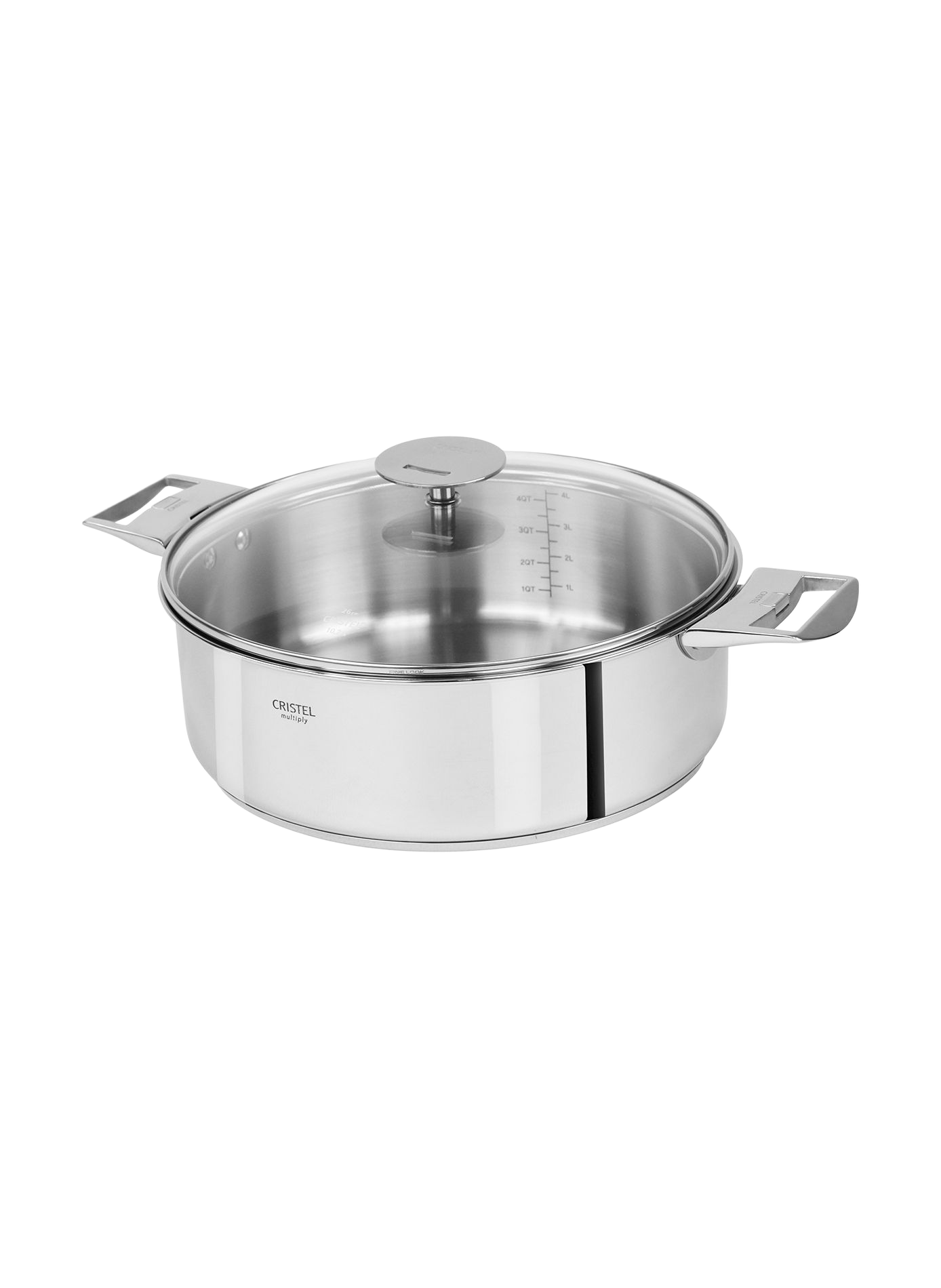 Sauteuse Casteline en inox CRISTEL Gris