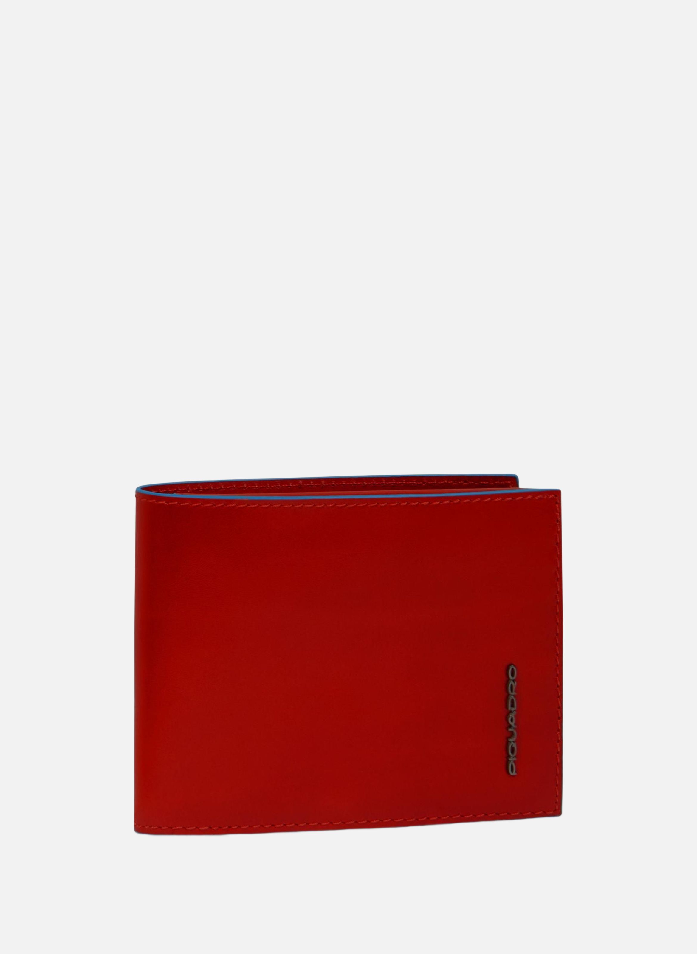 Portefeuille homme en cuir avec porte-cni PIQUADRO Marron