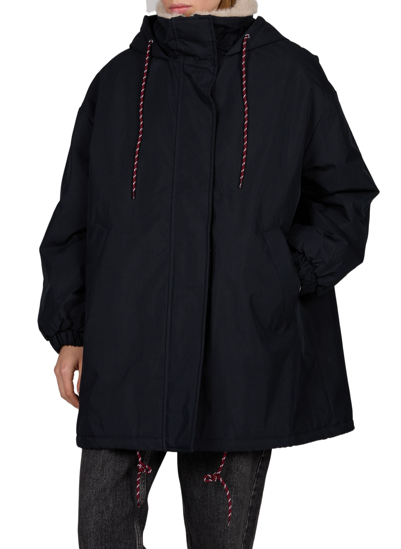 Jas met opstaande kraag van gemengd katoen BELLEROSE Blauw