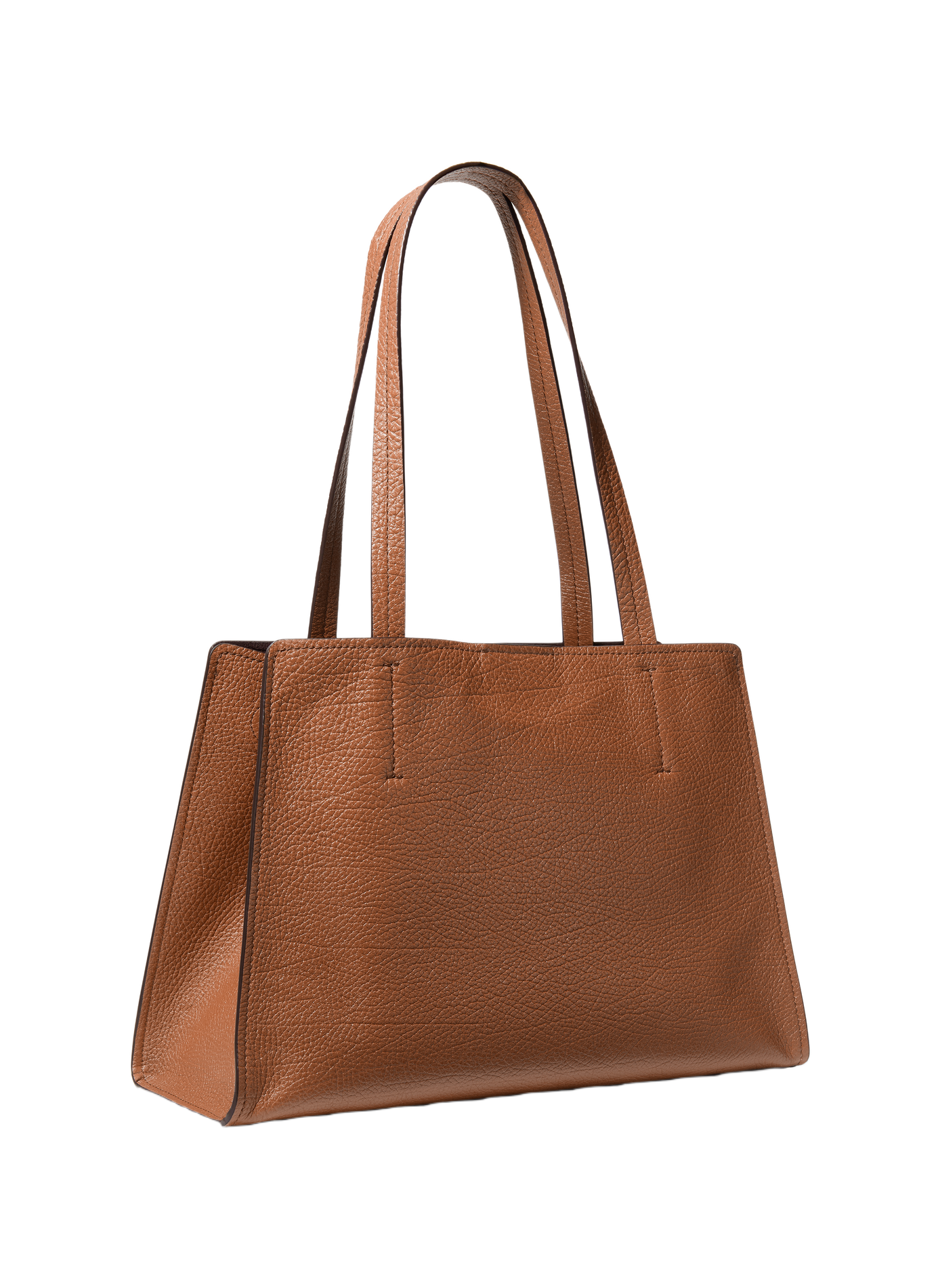 Hamilton Moderne tote bag in grained cowhide leather MICHAEL KORS Brown