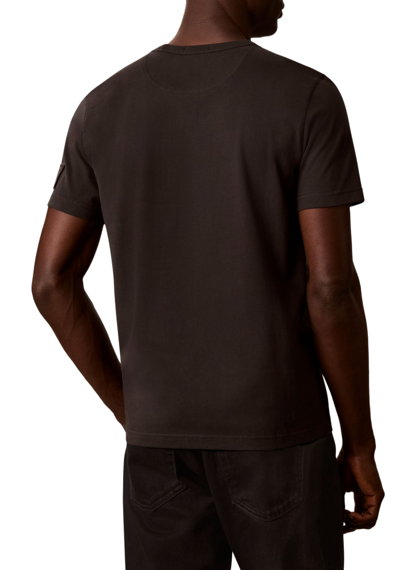 T-shirt manches courtes en coton CALVIN KLEIN Schwarz