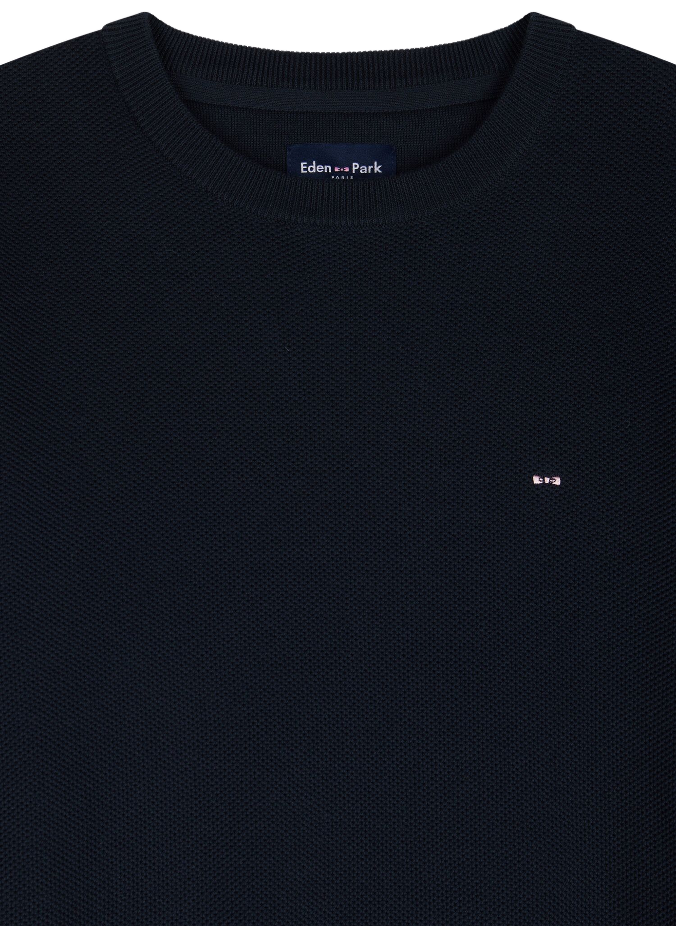 Pull col rond en coton | Blauw EDEN PARK Heren