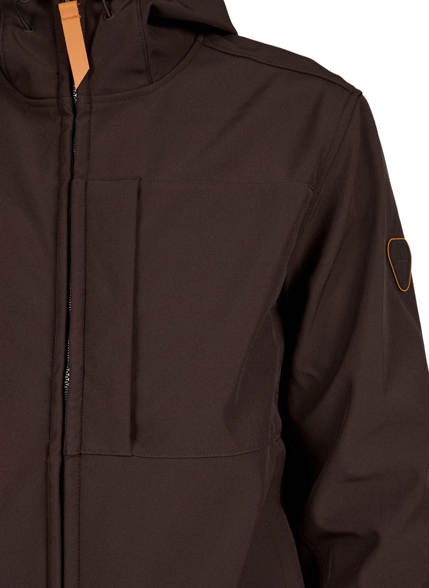 Veste à capuche droite softshell Rony GERTRUDE Marron