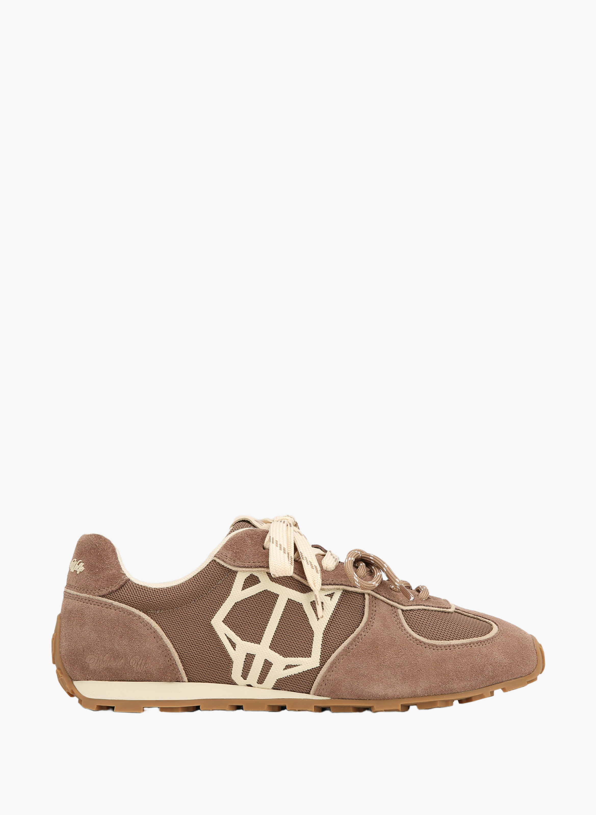 Baskets lightning en mesh NAKED WOLFE Marron