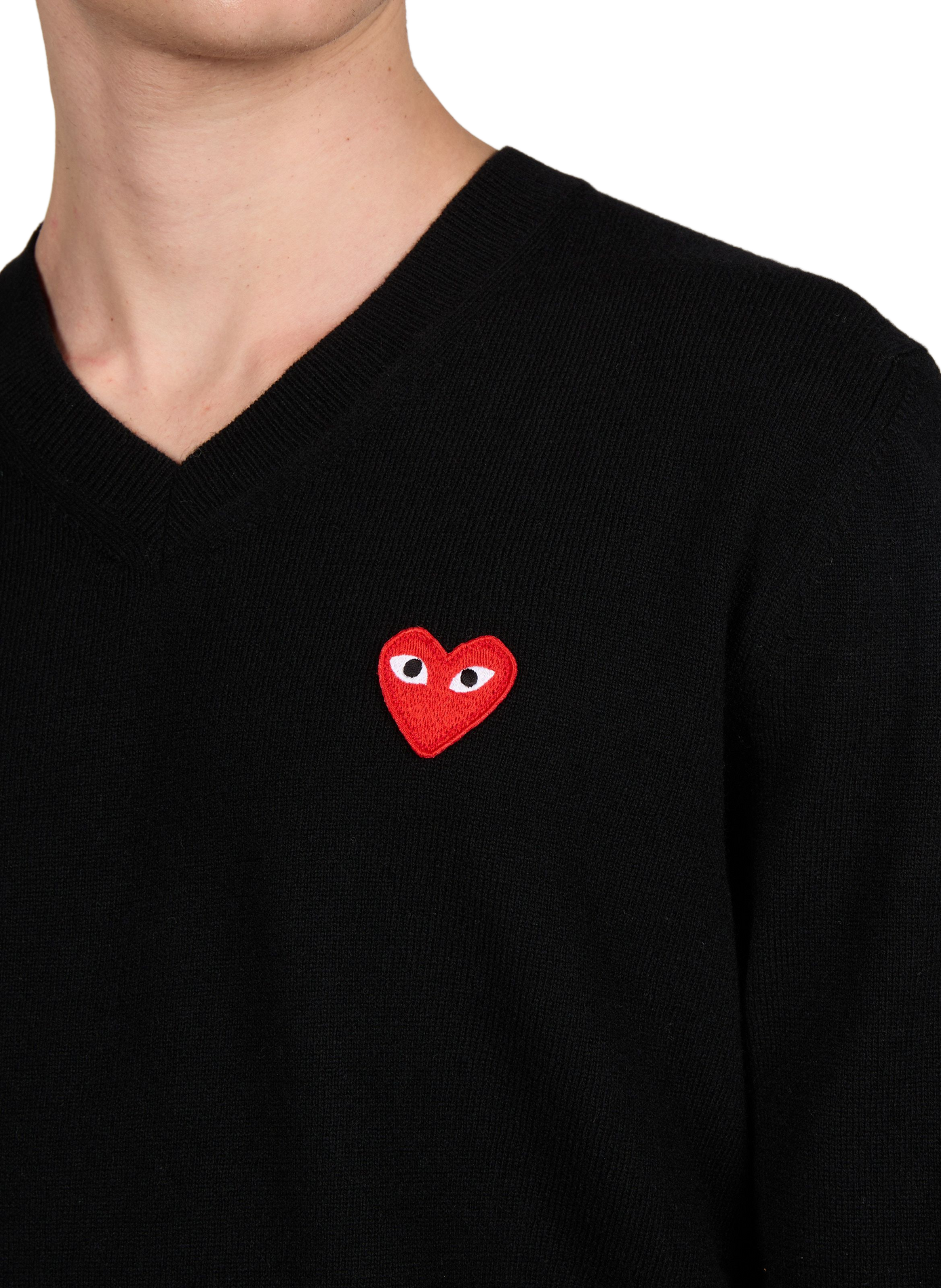 Wool jumper | Black COMME DES GARCONS PLAY Men