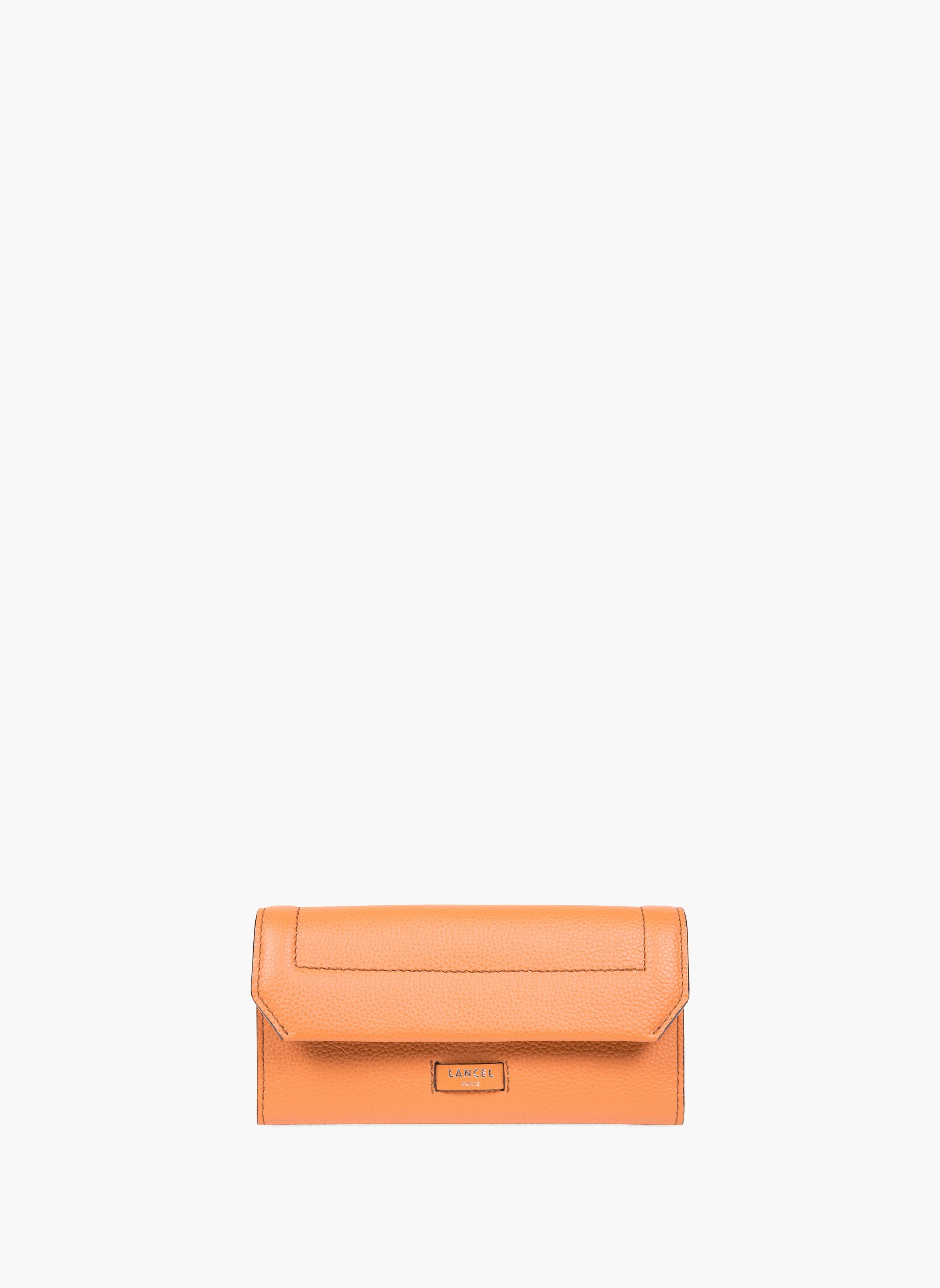 Portefeuille slim rabat ninon de lancel en cuir LANCEL Marron