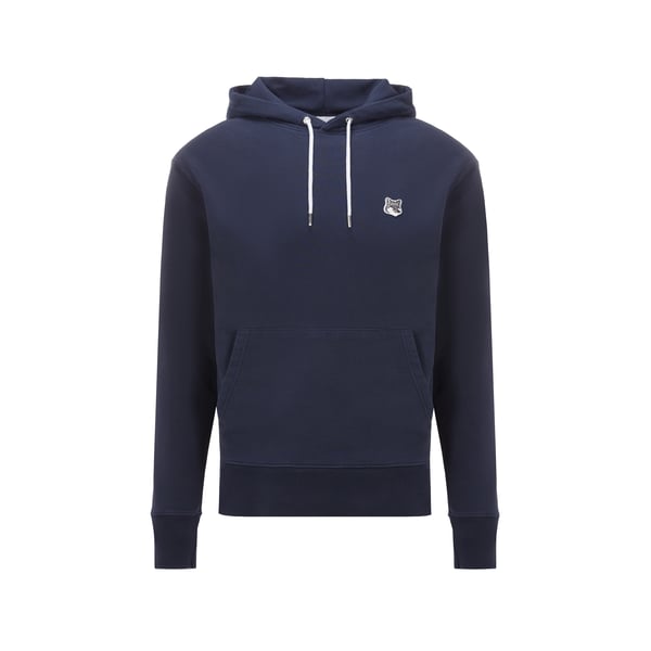 Hoodie Tête de renard gris en coton